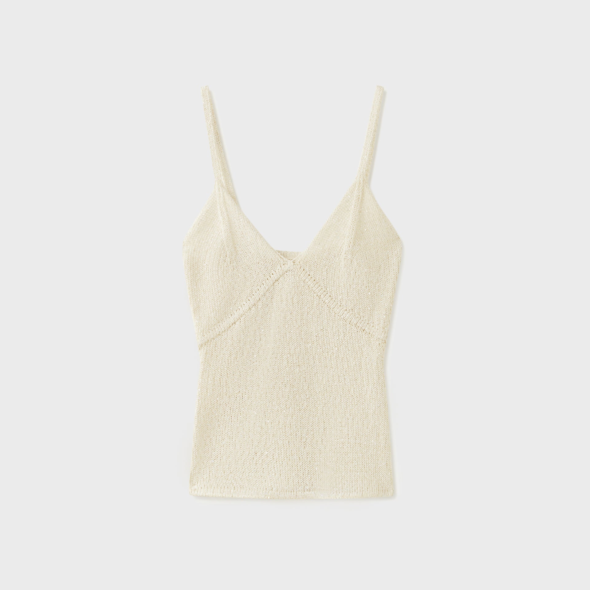 Asta Resort Carolina Camisole - Ivory Sequin