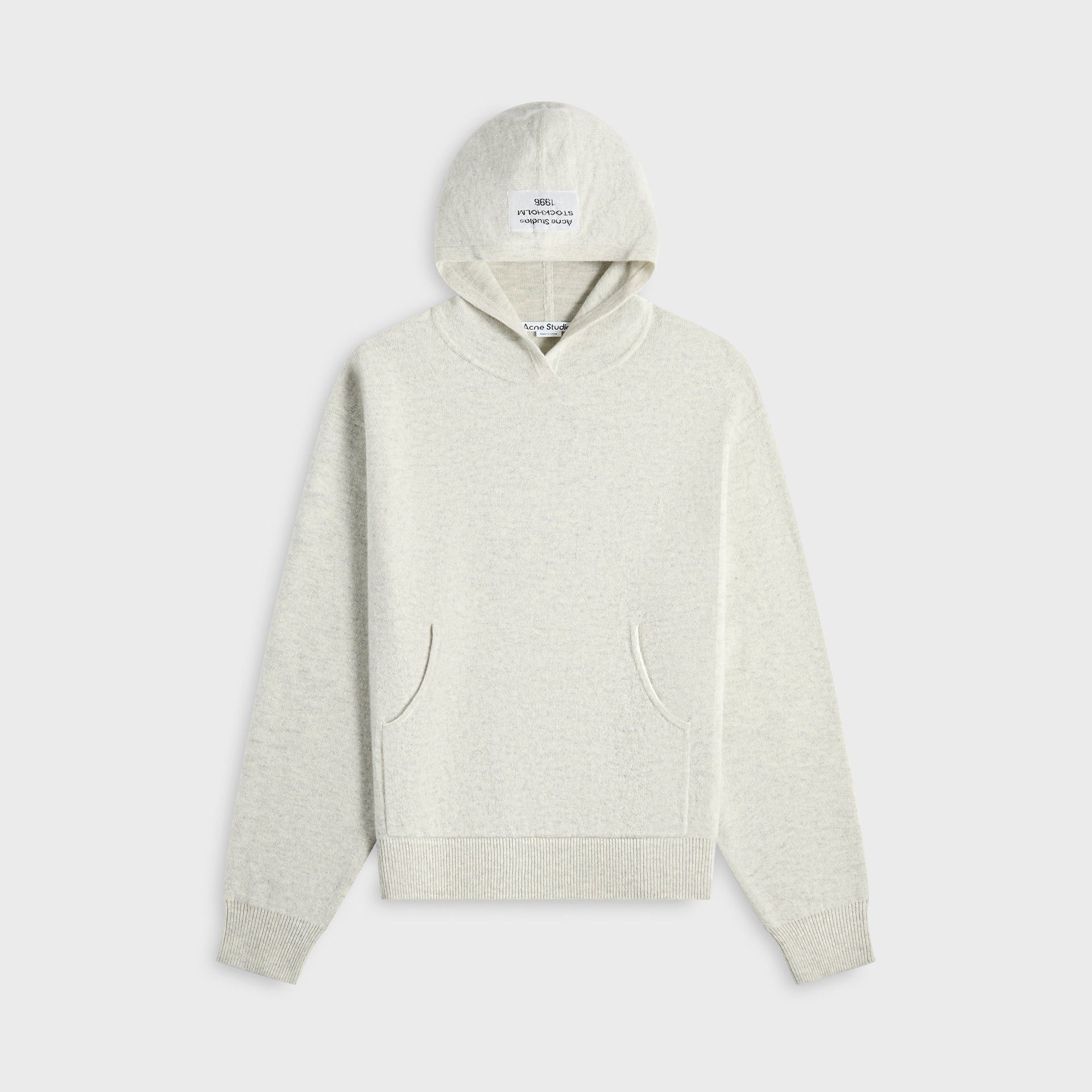 Acne Studios Cashmere Hoodie - Light Grey Melange