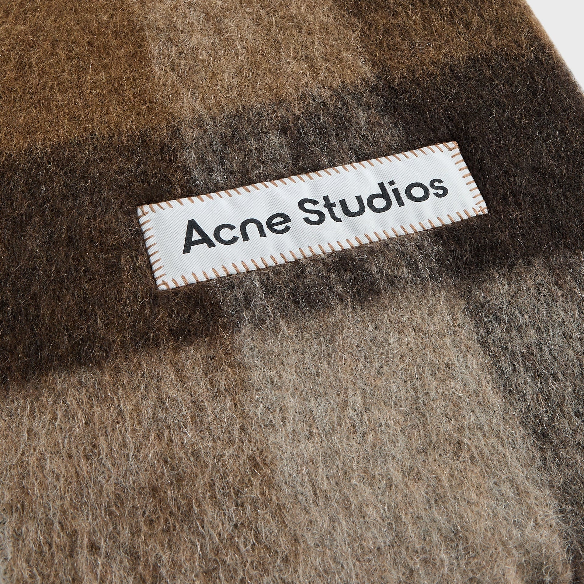 Acne Studios Scarf in Brown / White