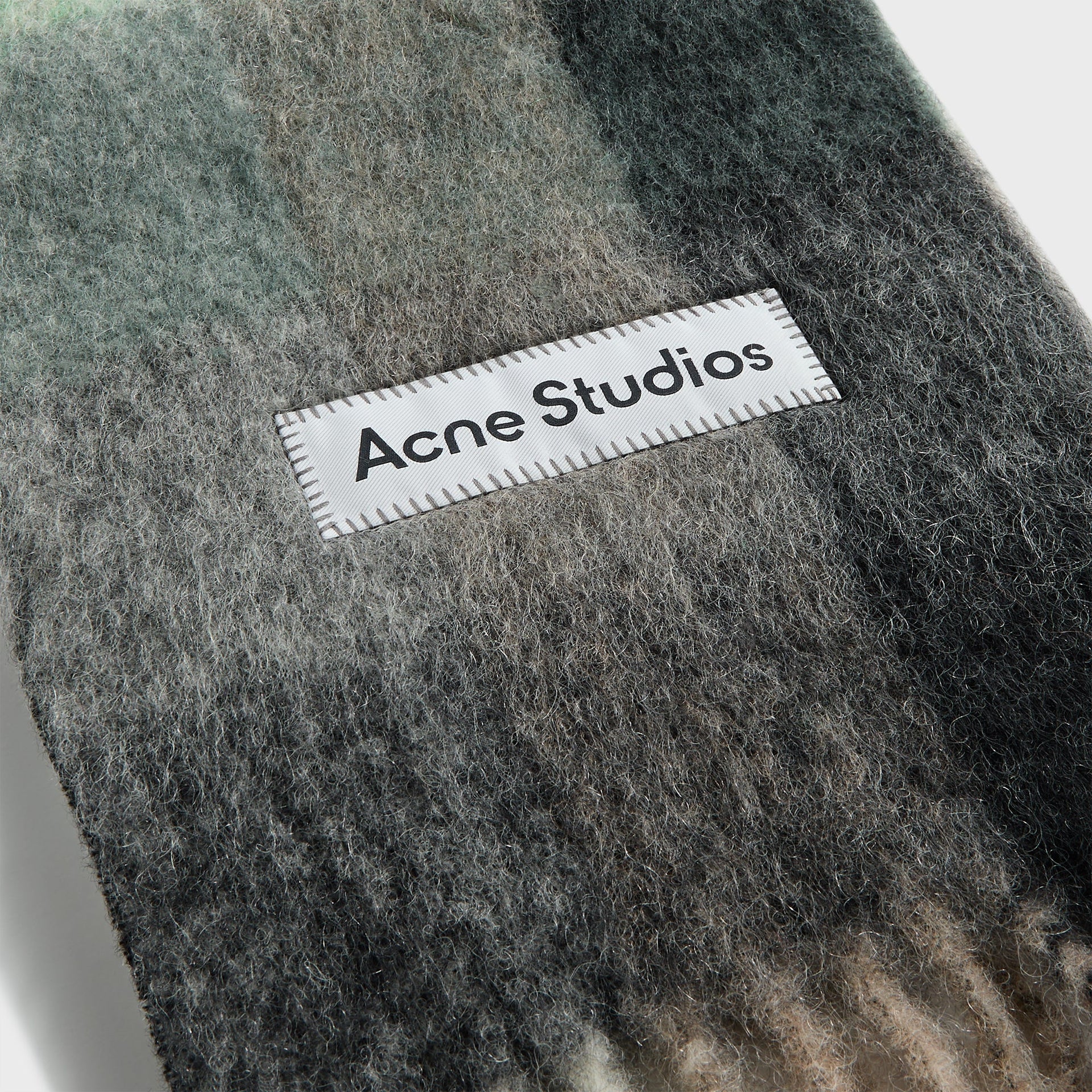 Acne Studios Scarf in Green / Grey
