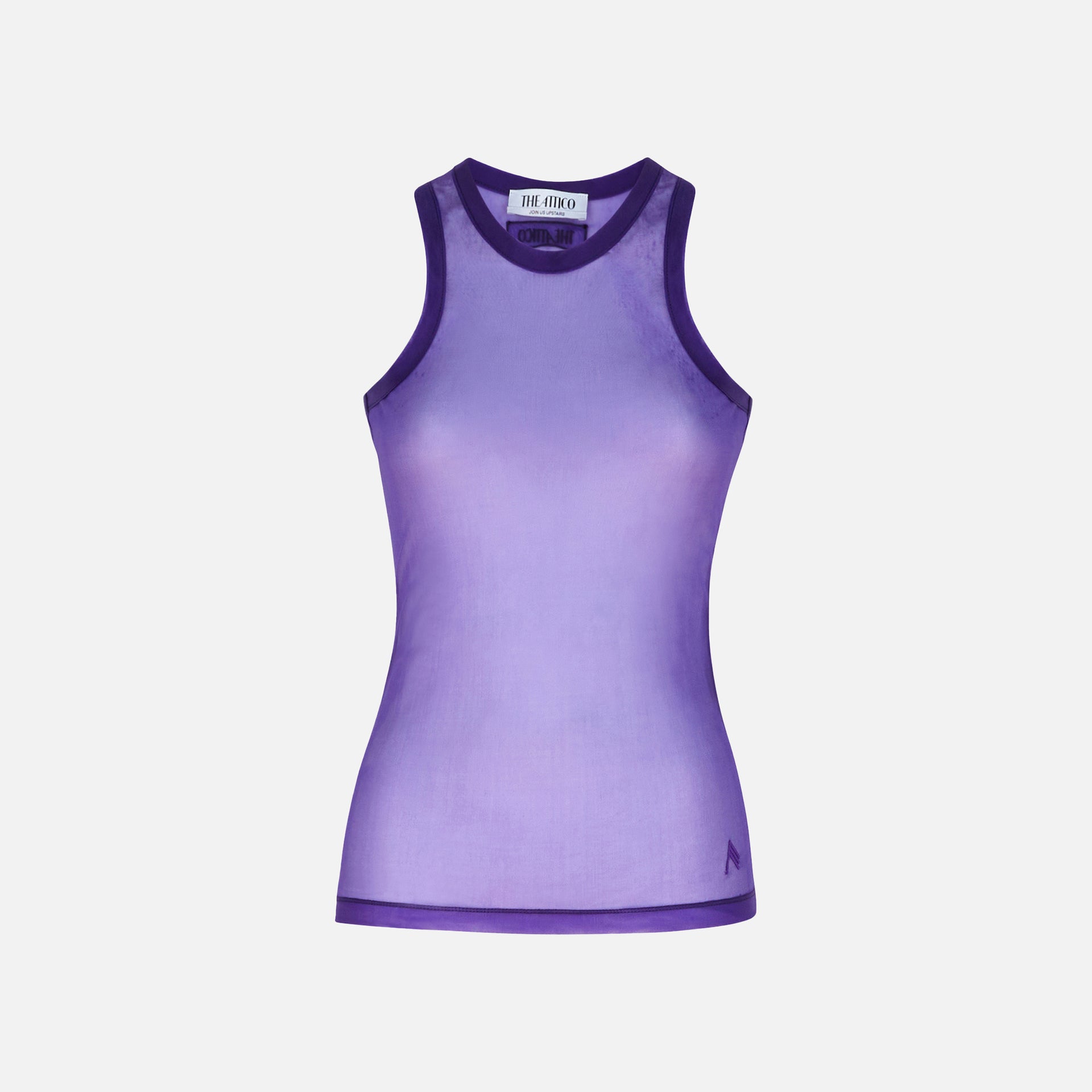 The Attico Nylon Tank Top - Purple