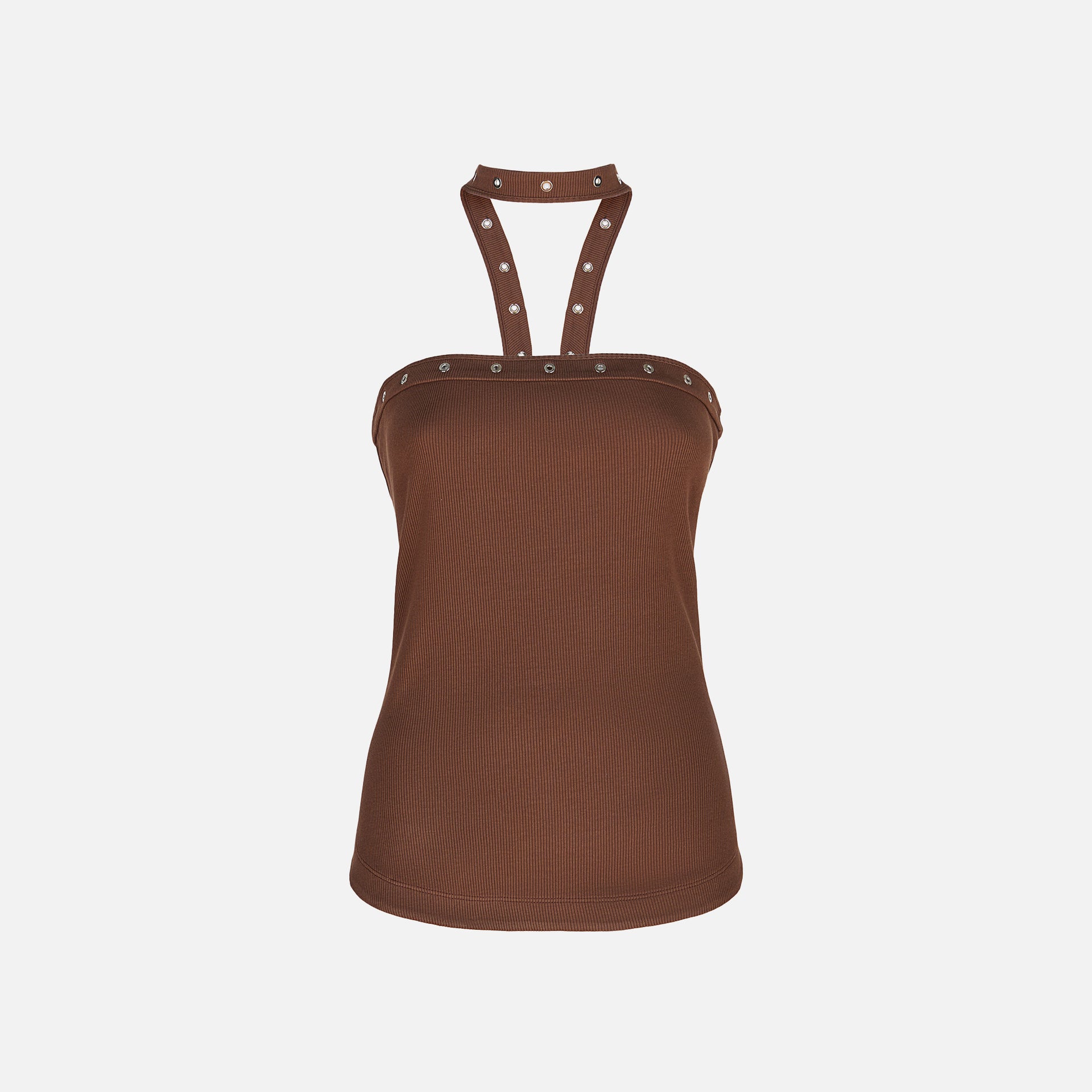 The Attico Tank Top - Chocolate