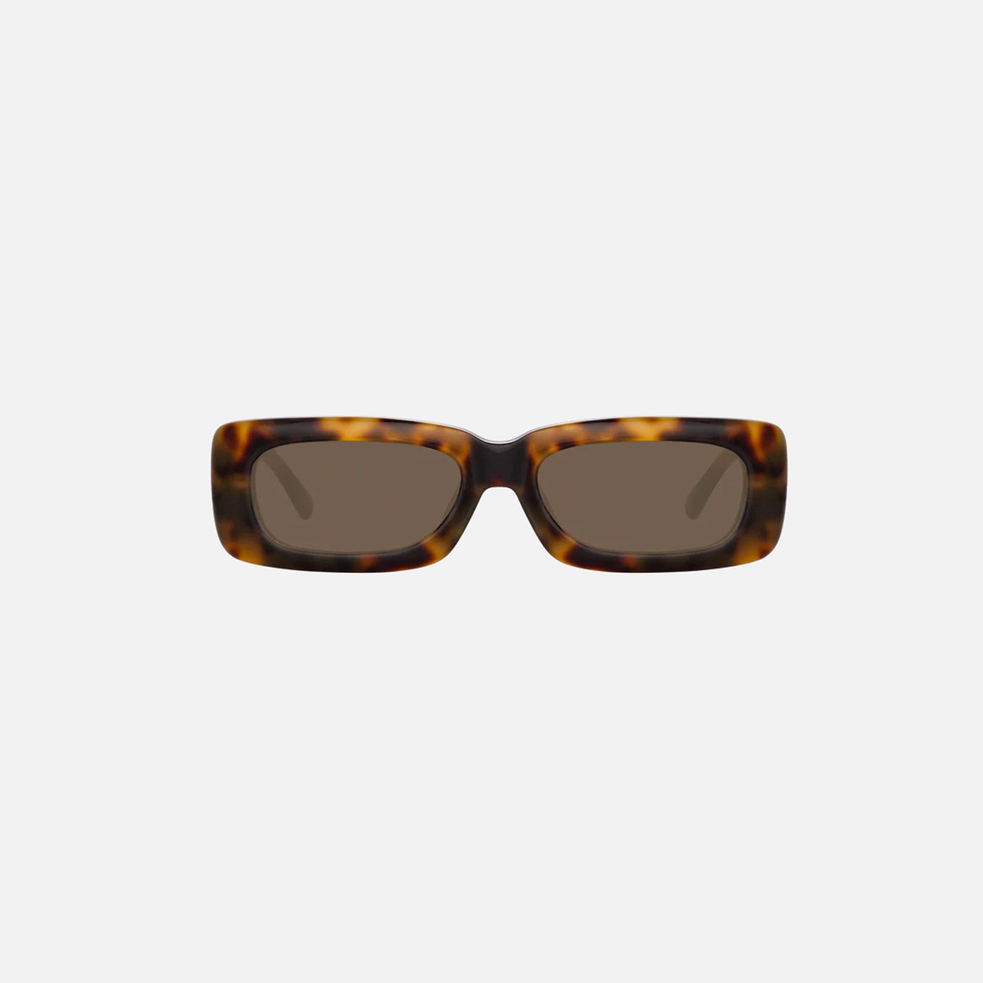 The Attico Mini Marfa Frames - Tortoise Shell / Brown Lens