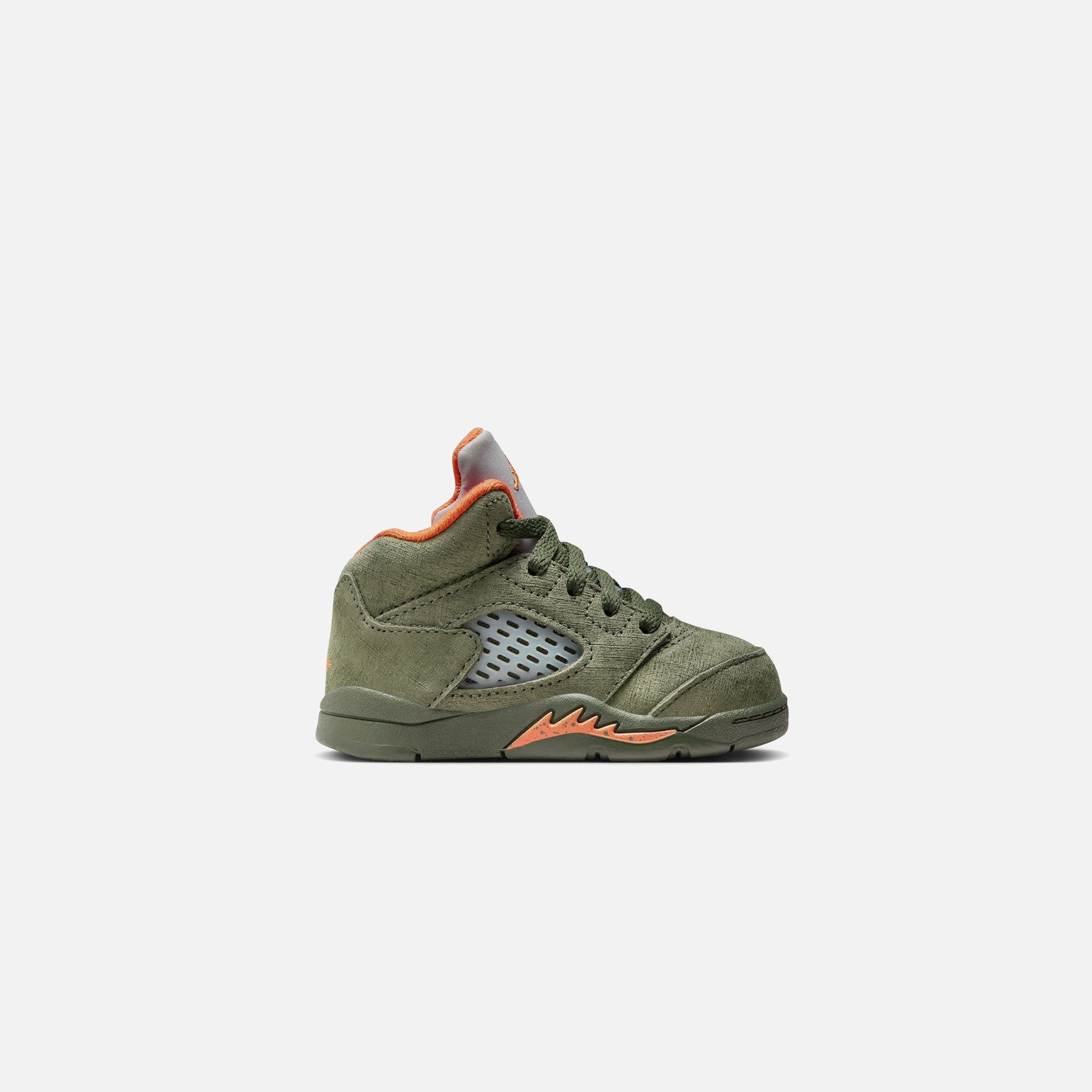 Nike TD Air Jordan 5 Retro - Army Olive / Solar Orange