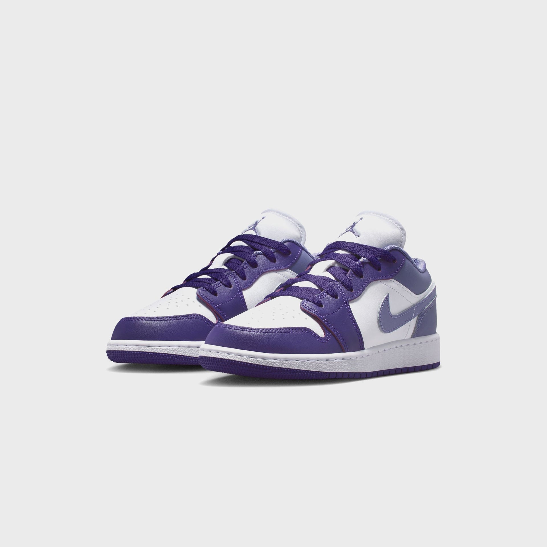 Jordan GS Air Jordan 1 Low - Court Purple / Dusty Amethyst / White