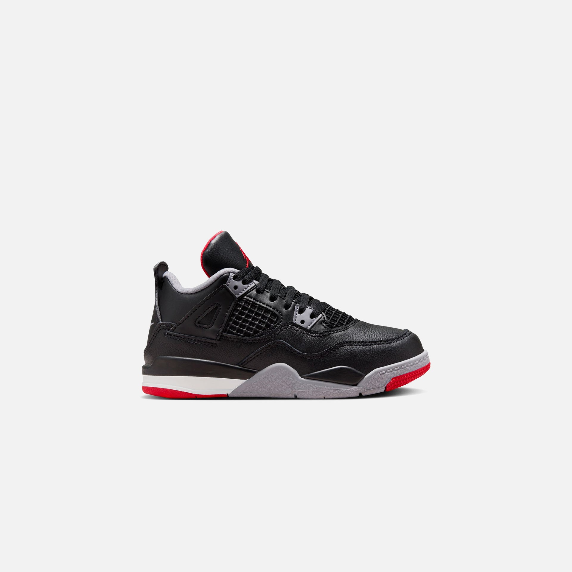 Nike PS Air Jordan 4 Retro - Black / Fire Red / Cement Grey / Summit White