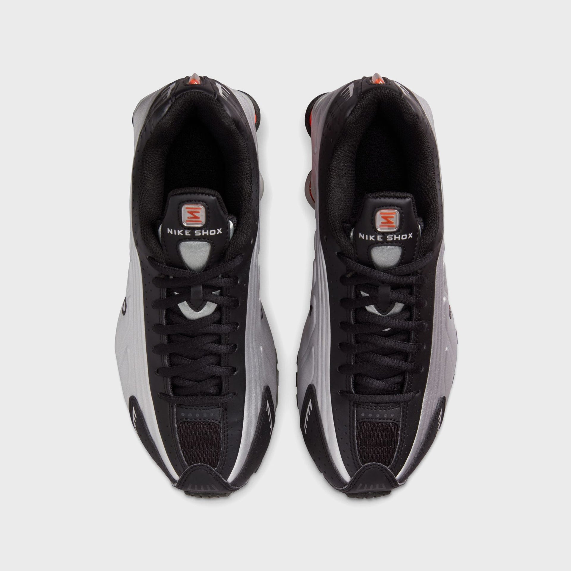 Nike GS Shox R4 - Metallic Silver / Metallic Silver / Black