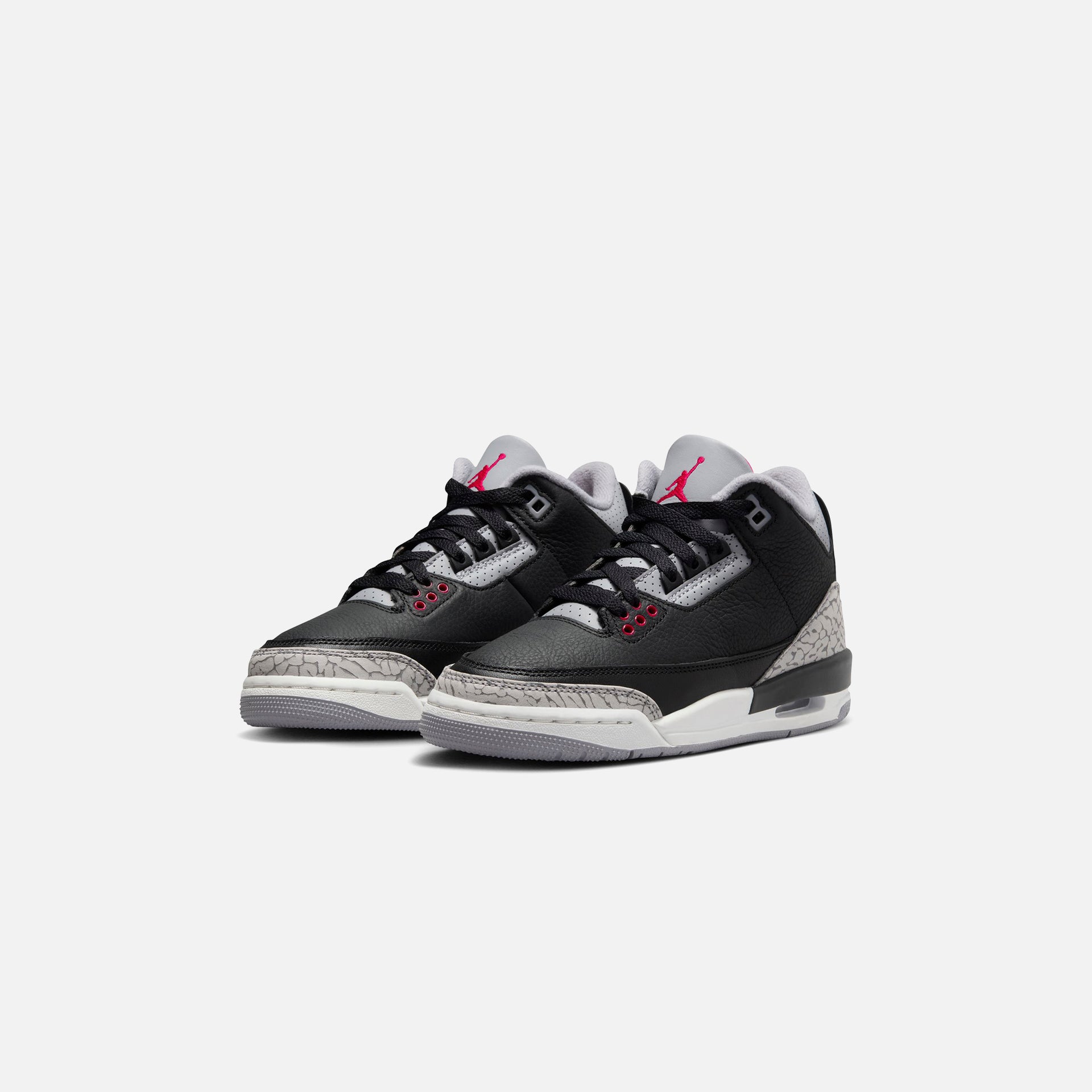 (RTV) Jordan GS Air Jordan 3 Retro - Black / Fire Red / Cement Grey / Sail
