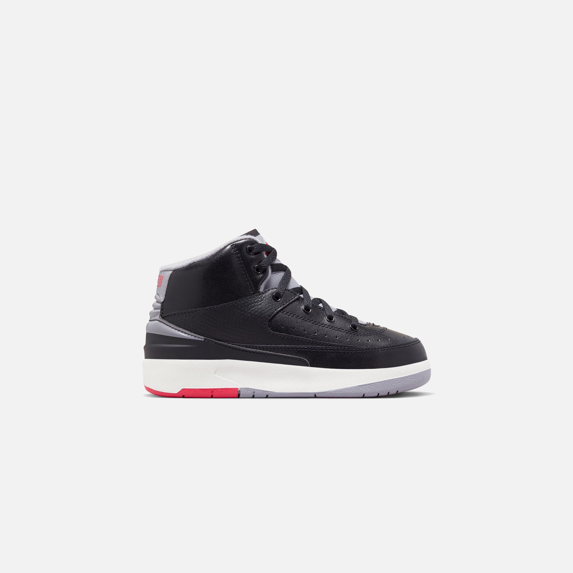Nike PS Air Jordan 2 Retro - Black / Cement Grey / Fire Red / Sail