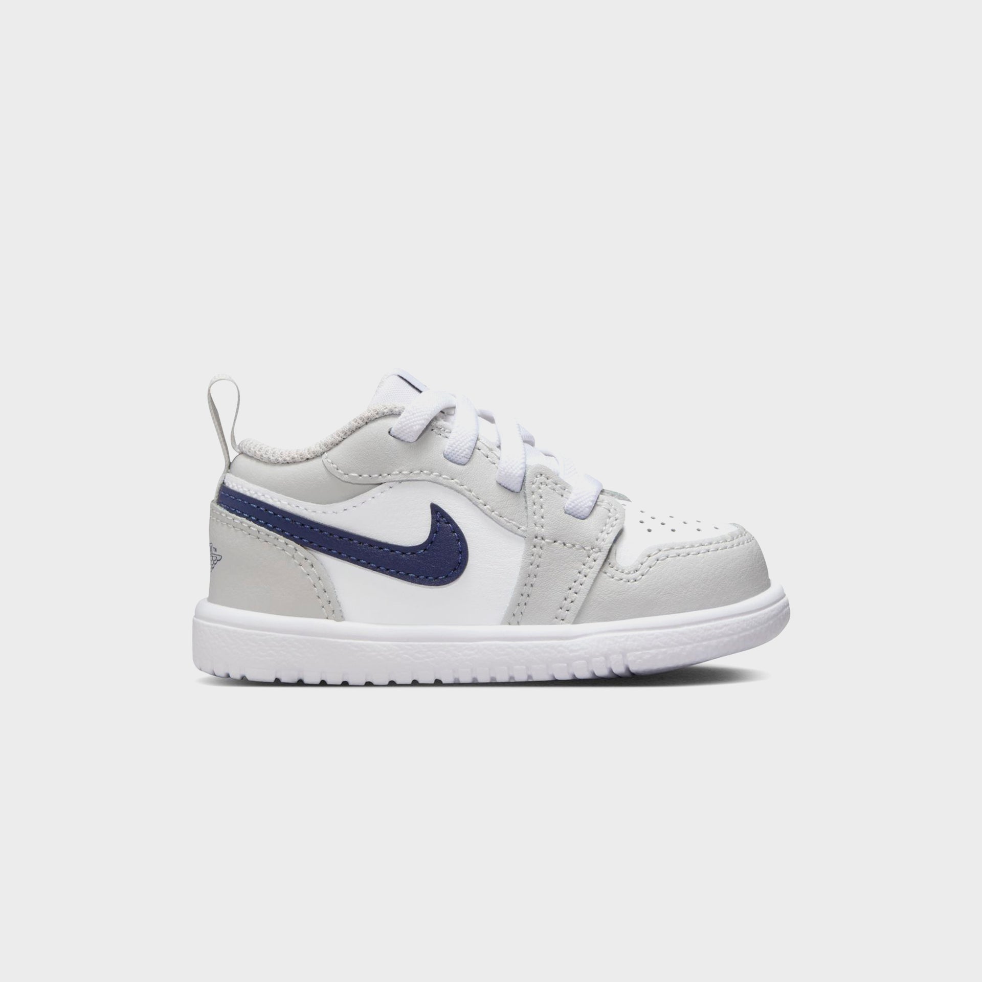 Nike TD Jordan 1 Low Alt - White / Neutral Grey / Gum Medium Brown / Midnight Navy