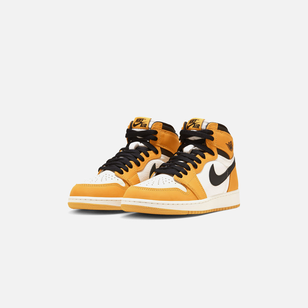 Nike GS Air Jordan 1 Retro High OG RMSTD - Yellow Ochre / Black / Sail