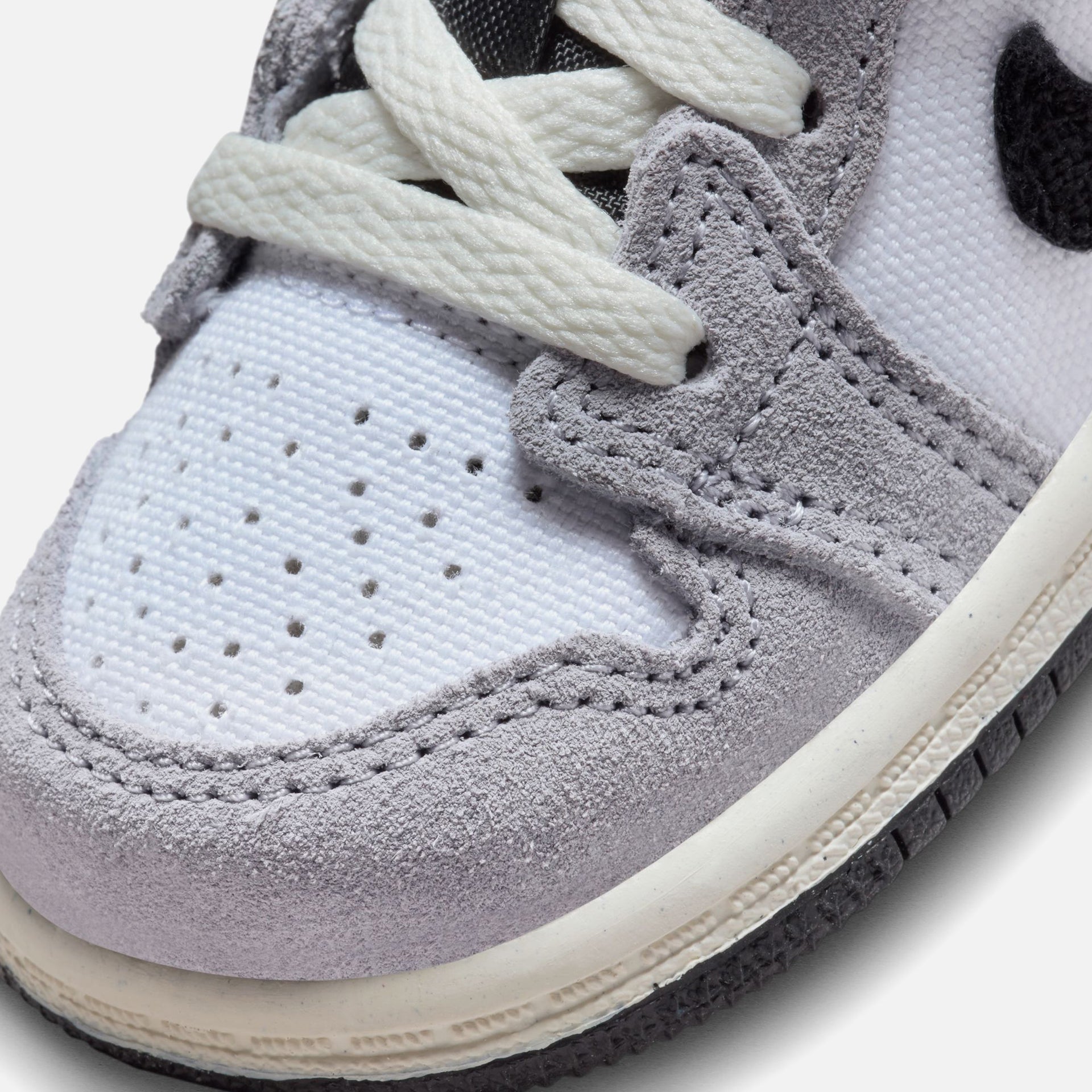 Nike Infant Air Jordan 1 Mid SE - Cement Grey / Black / White / Tech Grey
