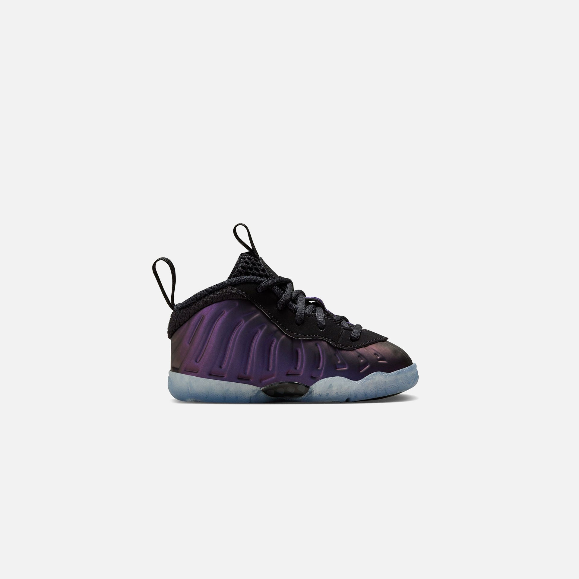 Nike TD Air Foamposite One - Black / Black / Varsity Purple