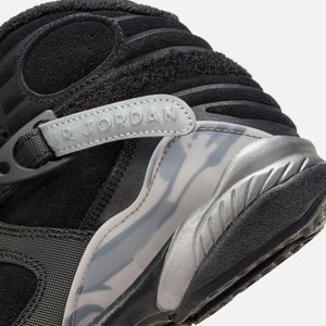 Nike GS Air Jordan 8 Retro - Black / Gunsmoke / Metallic Silver