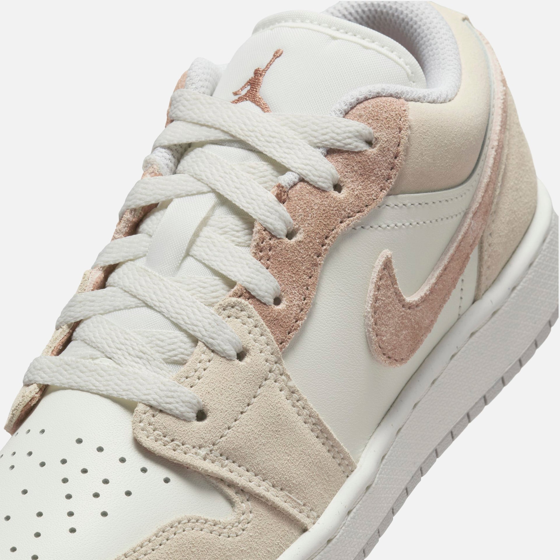 Nike GS Air Jordan 1 Low SE - Legend Light Brown / Archaeo Brown  / Sail / Neutral Grey