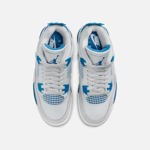 Nike GS Air Jordan 4 Retro - Off White / Military Blue / Neutral