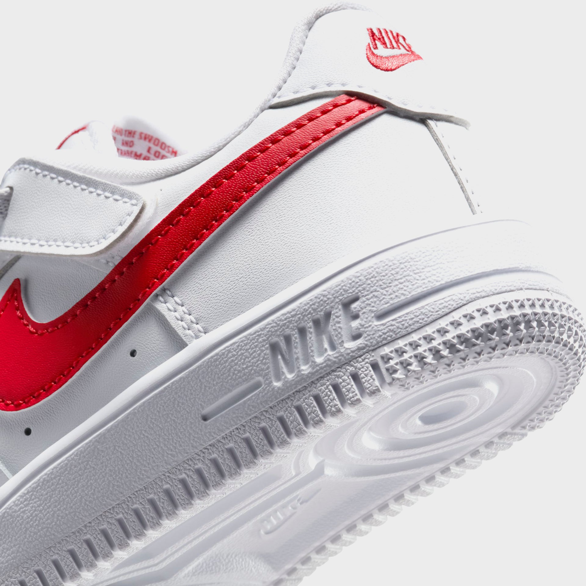 Nike PS Force 1 Low Easyon Stretch Lace Casual - White / University Red