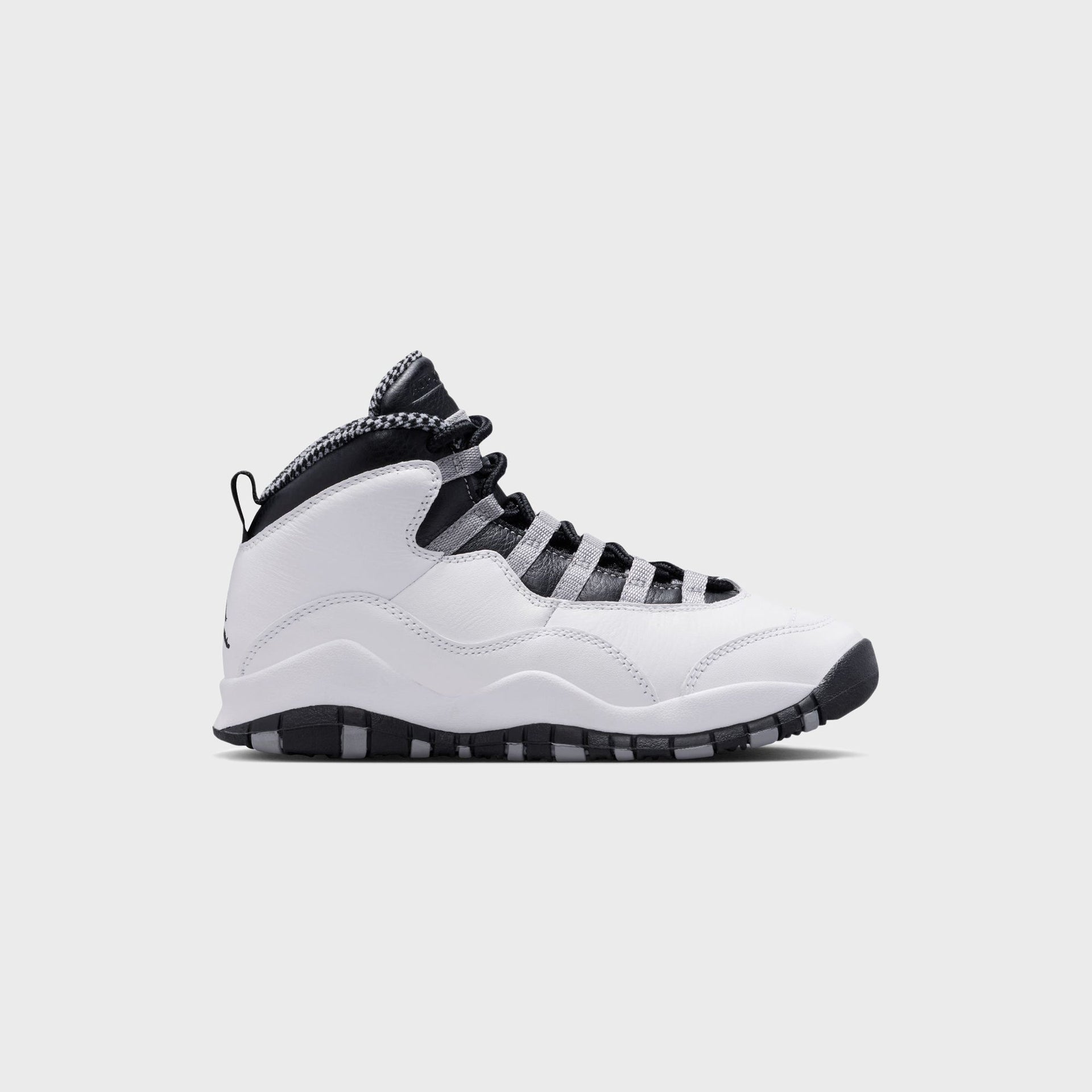 Jordan GS Air Jordan 10 Retro - White / Black / Light Steel Grey / Dark Powder Blue
