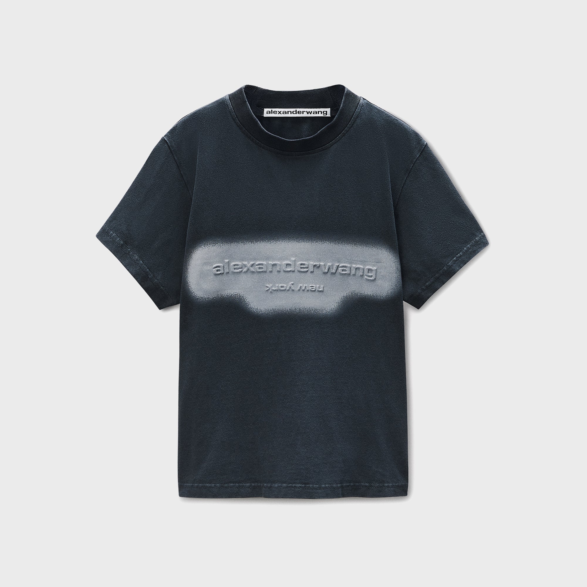 Alexander Wang Shrunken Tee with Embossed Graphic - Black – Kith
