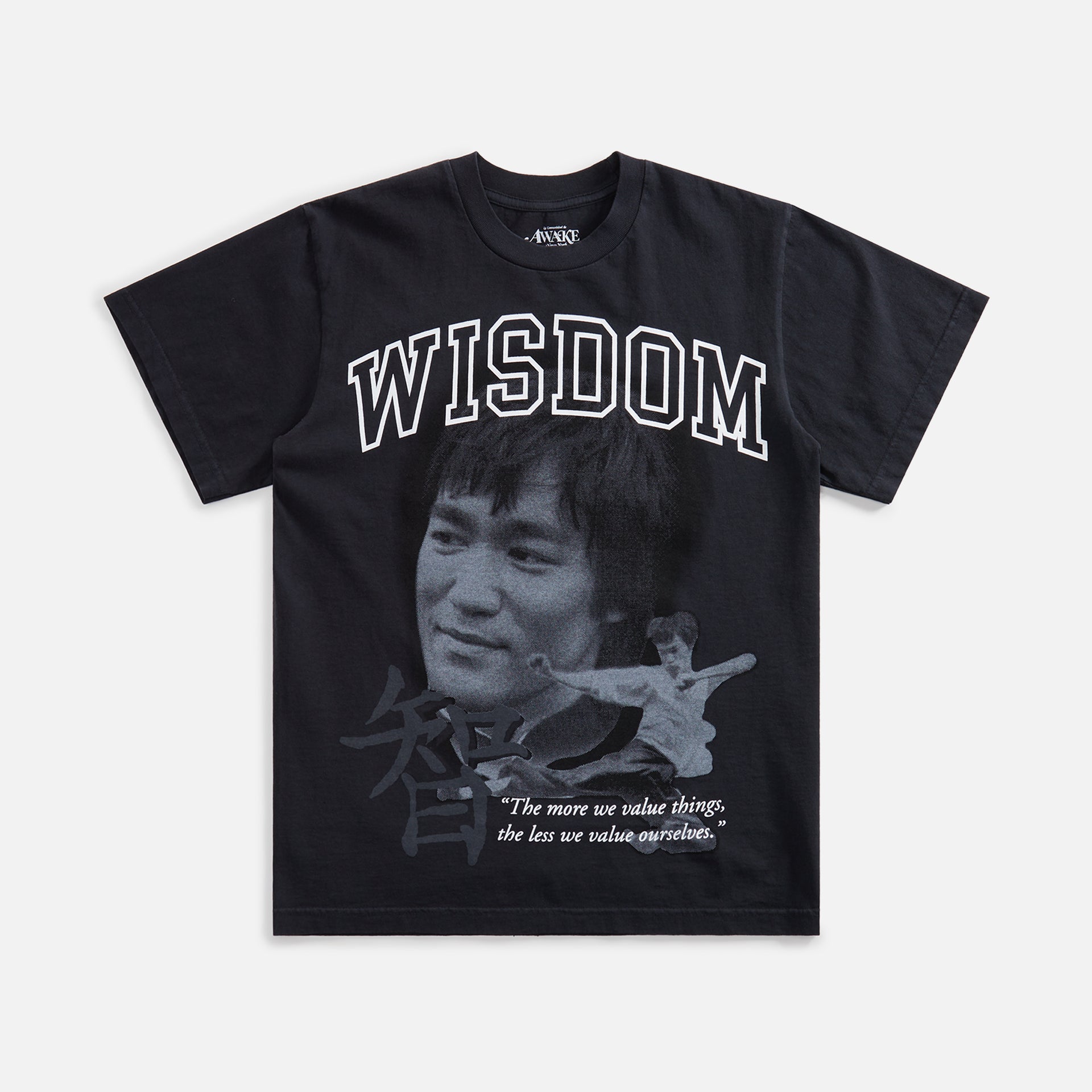 Awake NY Bruce Lee Tee - Washed Black