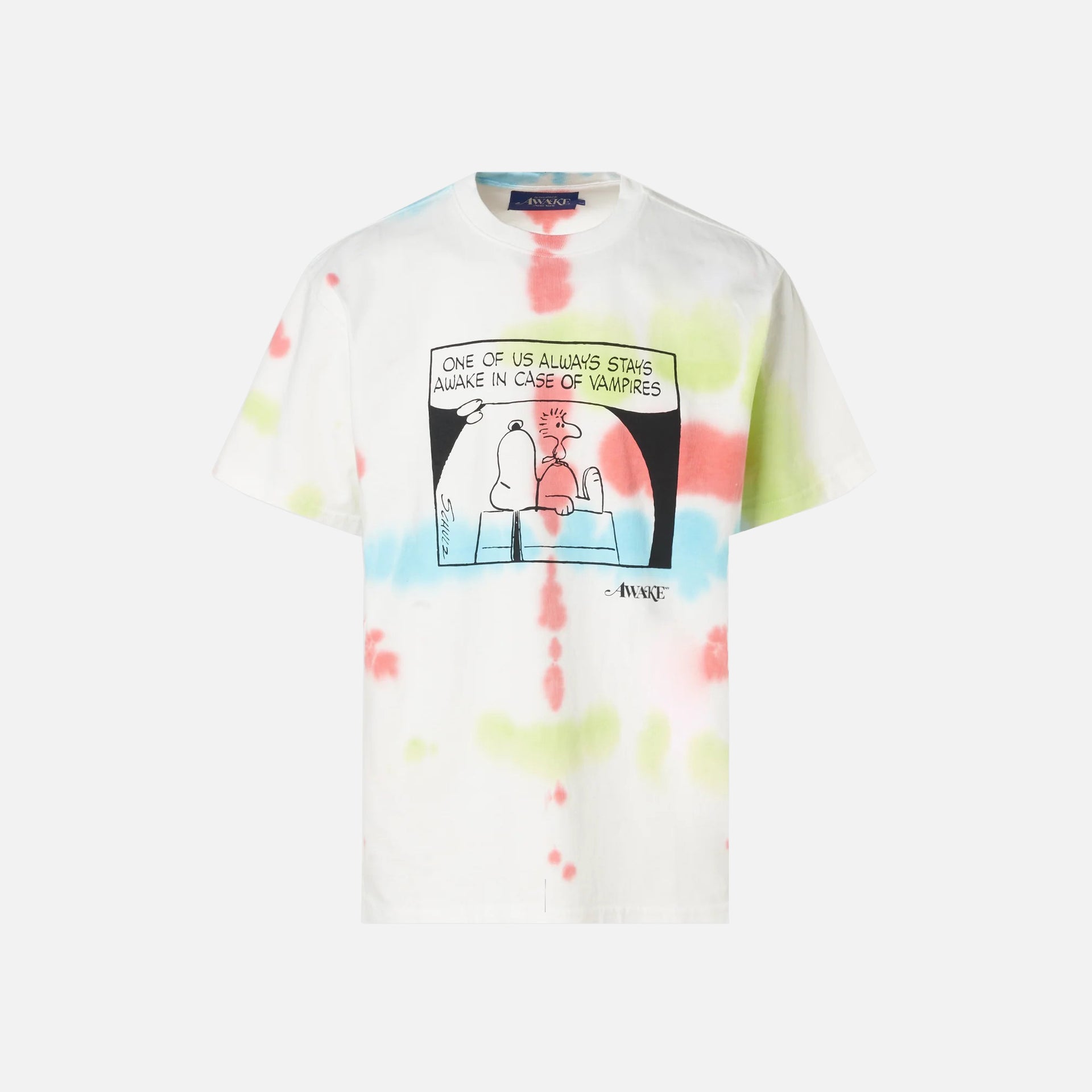 Awake NY x Peanuts Short Sleeve Printed Vampire Tee - Grey