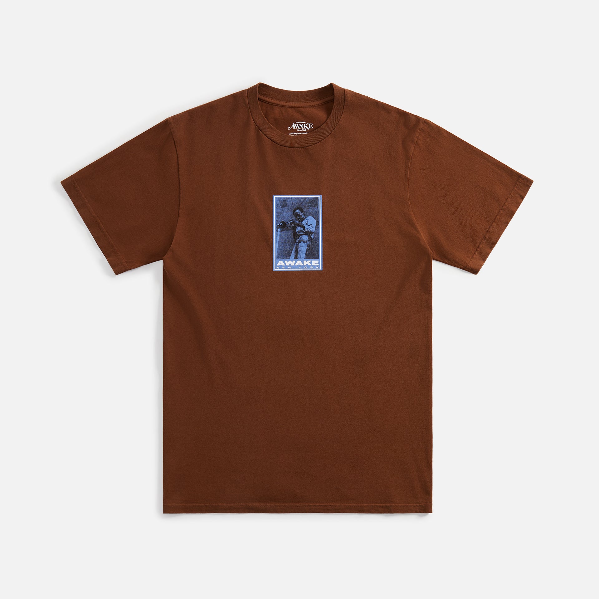 Awake NY Miles Davis Printed Tee - Brown