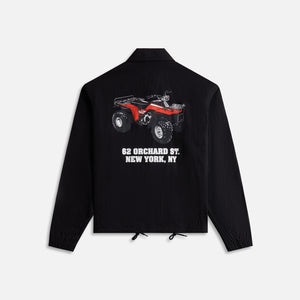 A BATHING APE® double embroidered logo hoodie Wheeler Coaches Jacket - Black