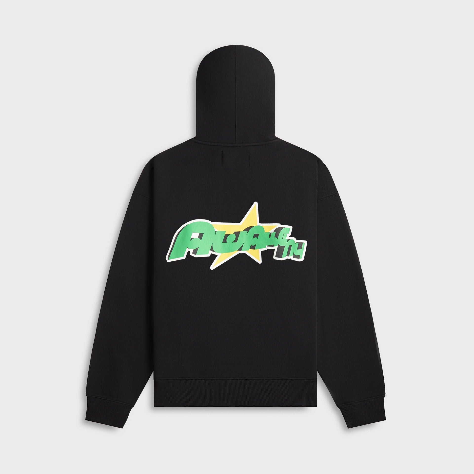 Awake NY Star A Zip Up Hoodie in Black