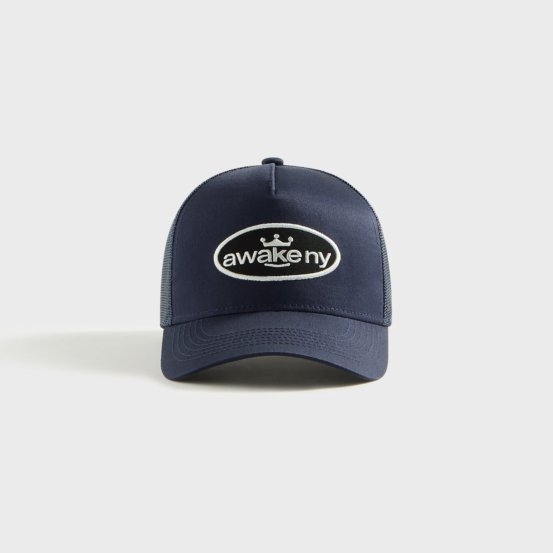 Awake King Logo Trucker Cap in Navy