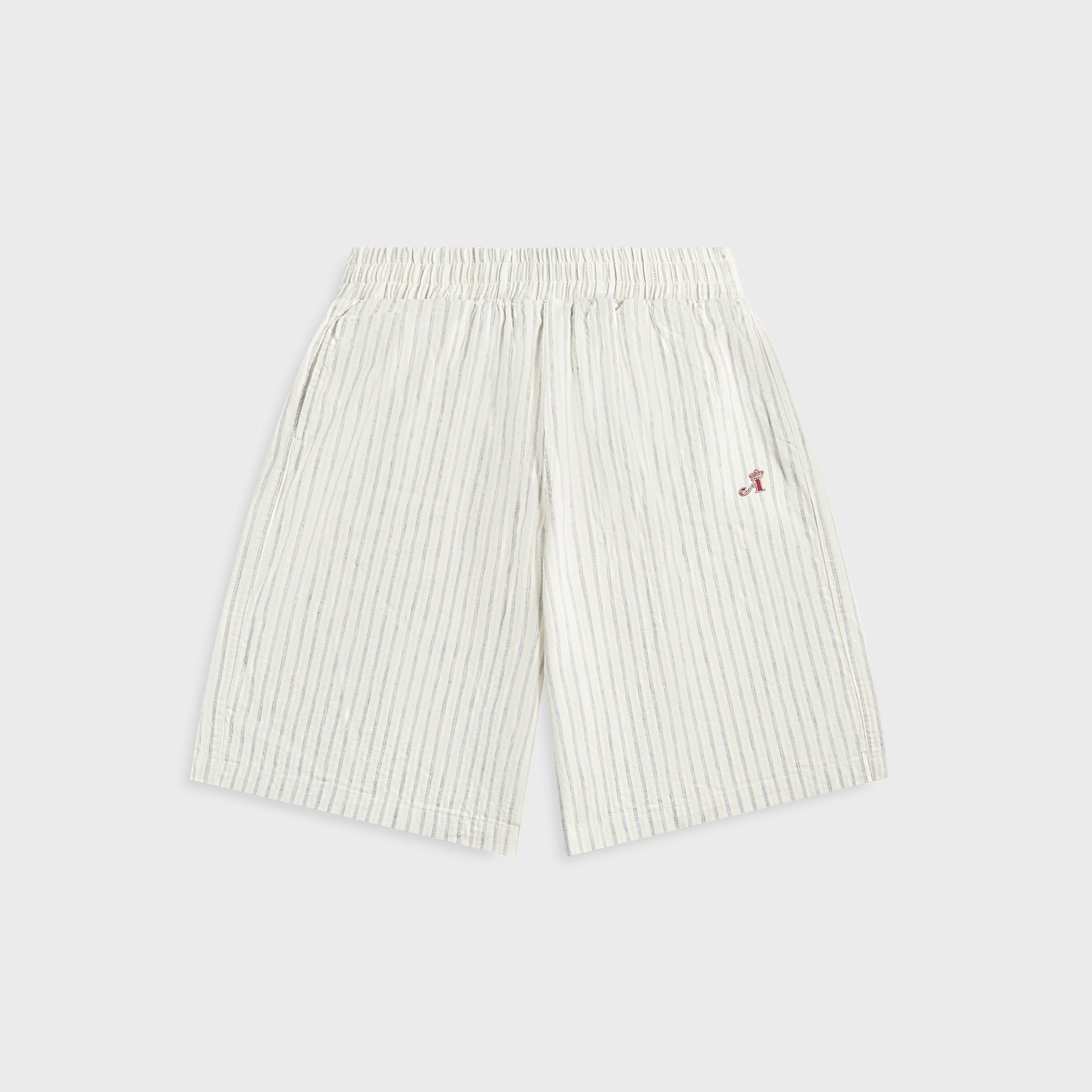 Awake NY Striped Shorts in Ivory