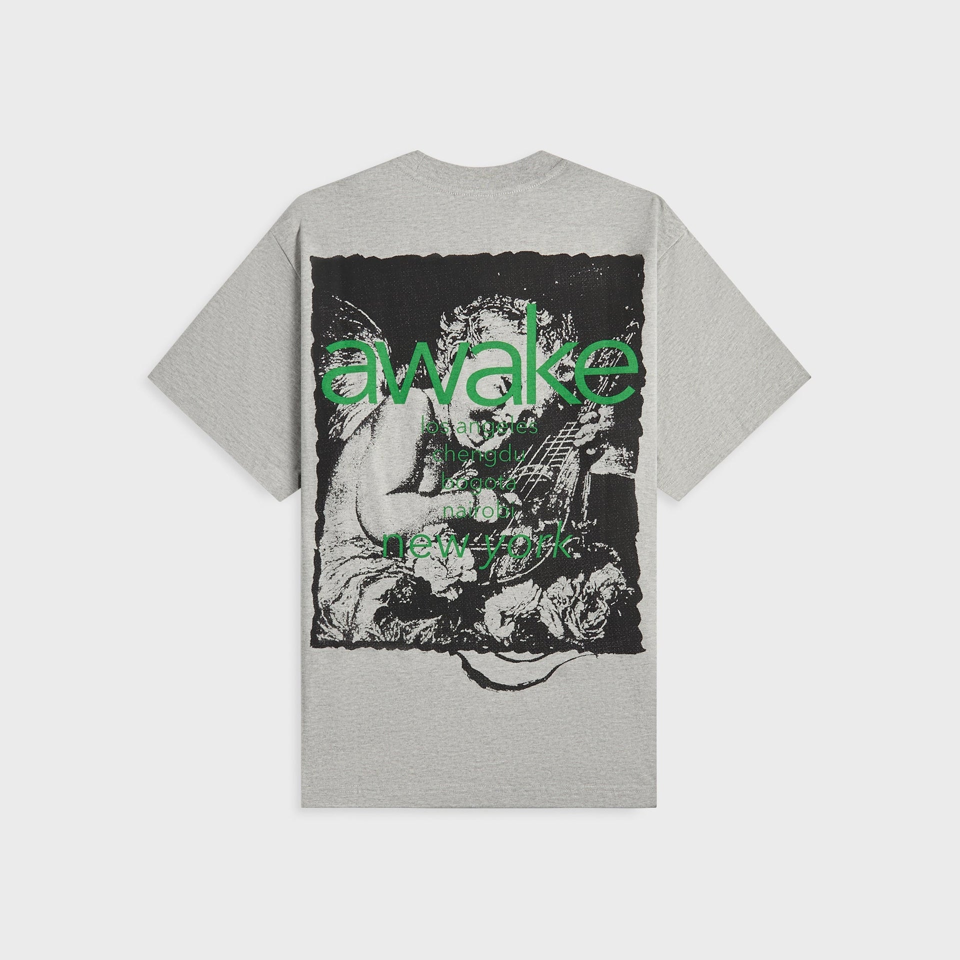 Awake NY Cherub Cities Tee in Heather Grey