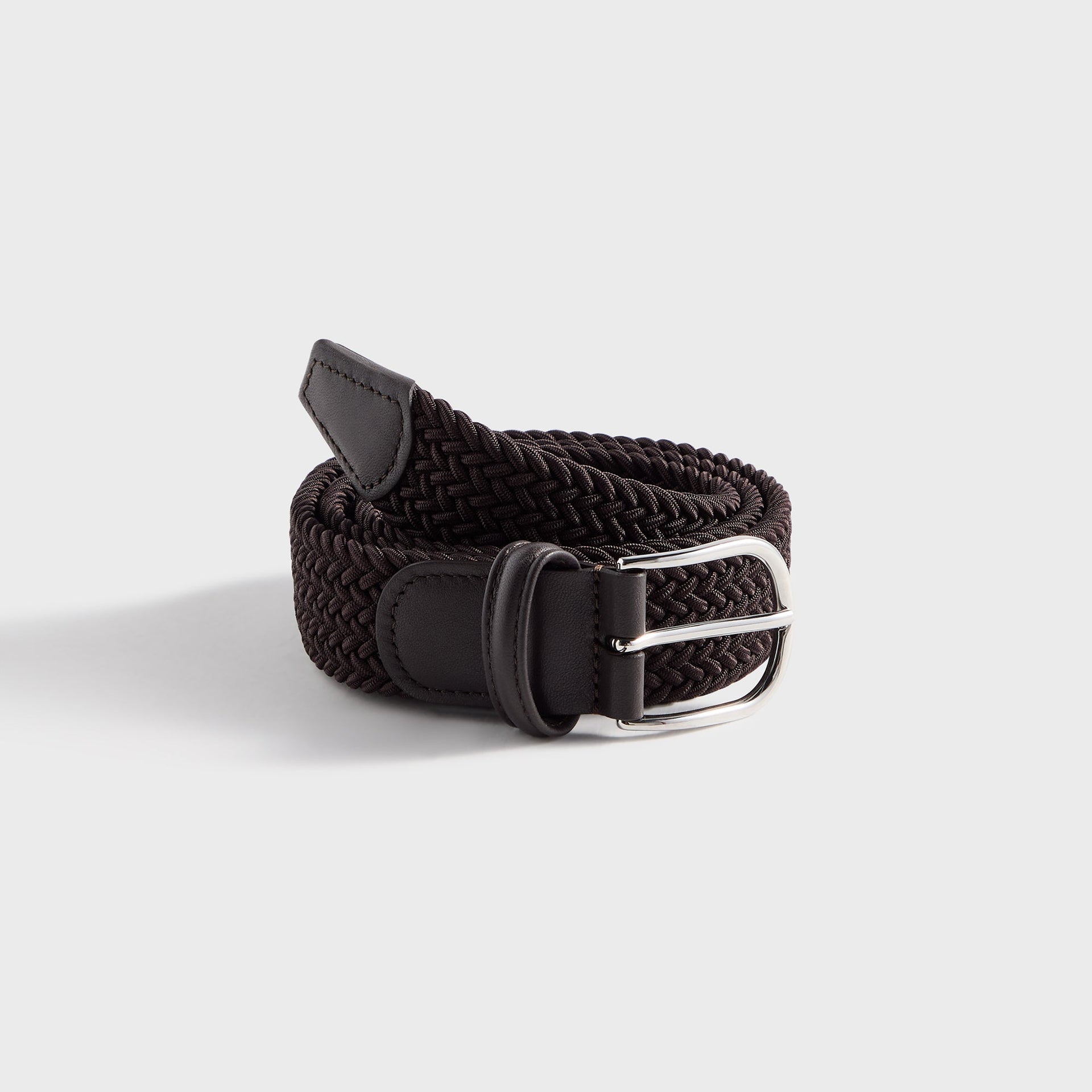 Anderson's Classic Stretch Woven Belt - Brown