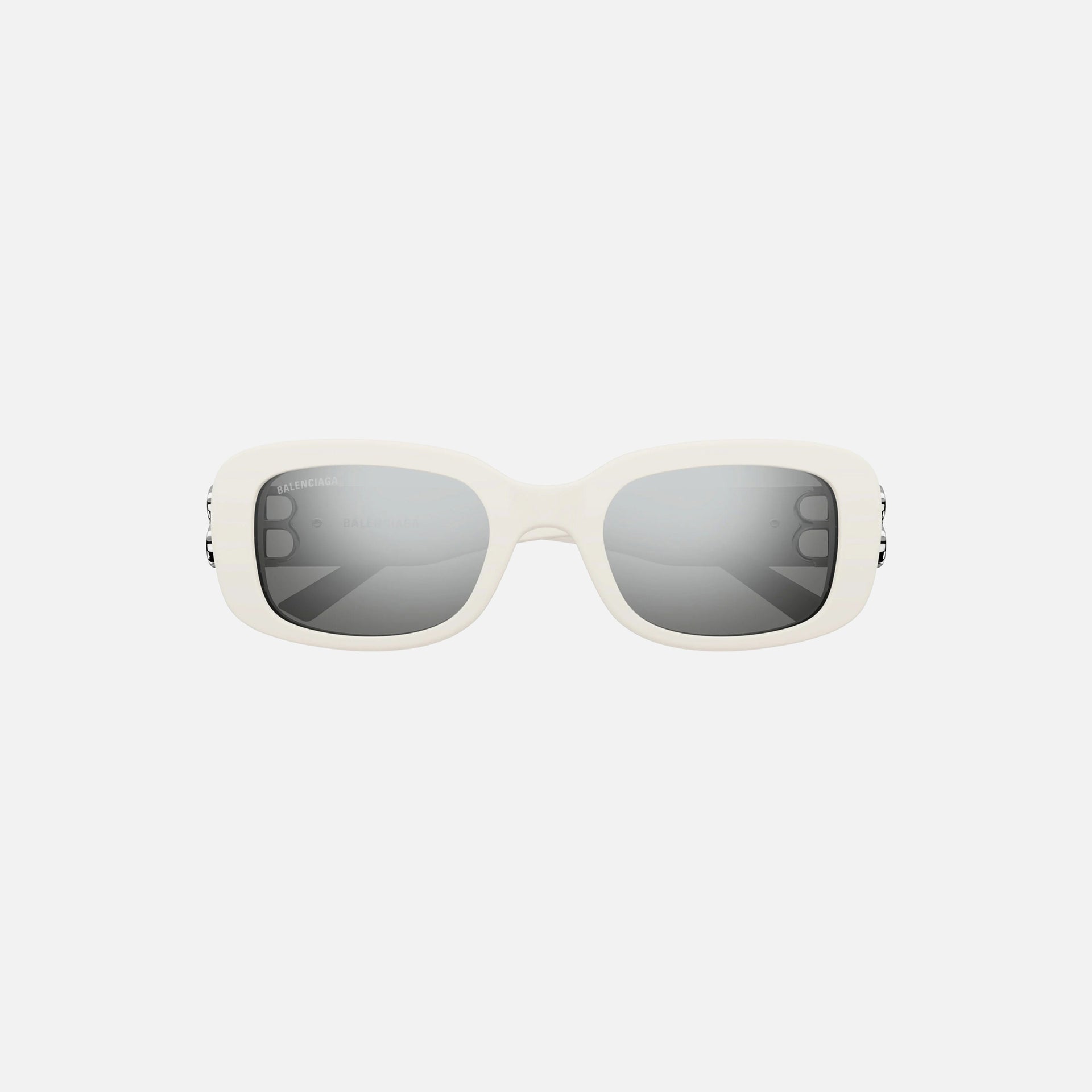 Balenciaga Acetate BB Hinge Oval Frame - White