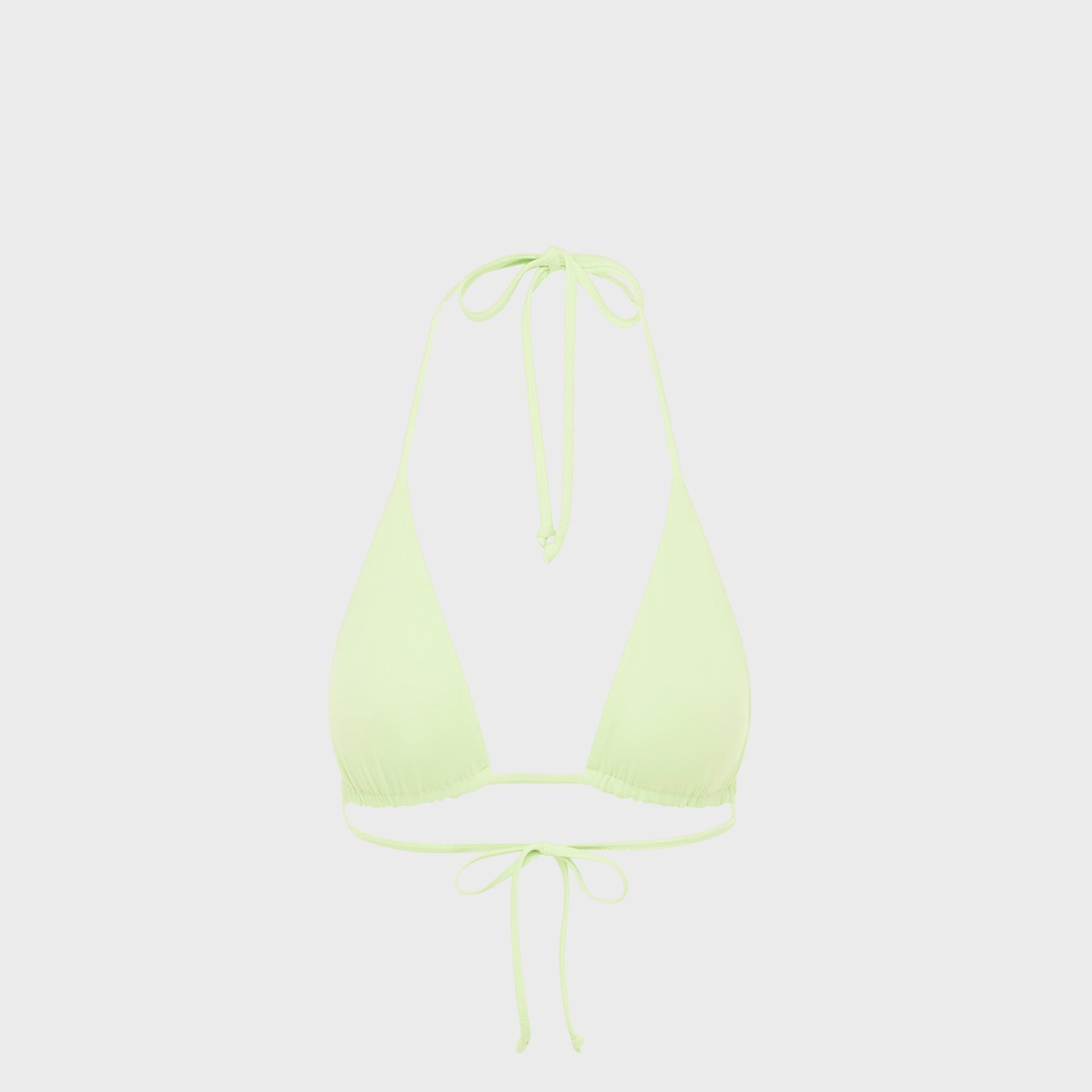 Bond Eye Isla Triangle Top in Lime / Orchid Bare