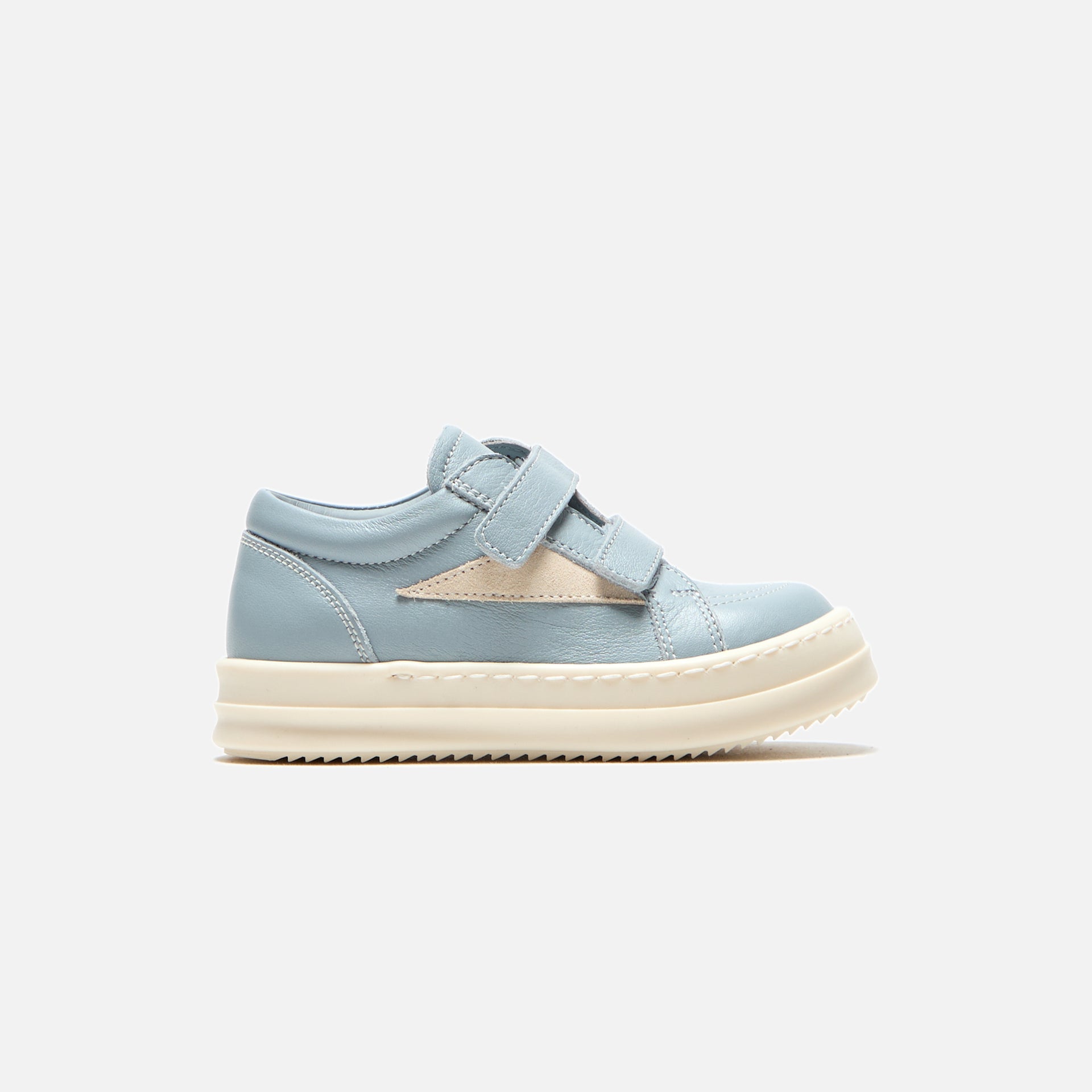 Rick Owens Kids Vintage Sneakers - Scarpe In Pelle / Pale Blue / Milk
