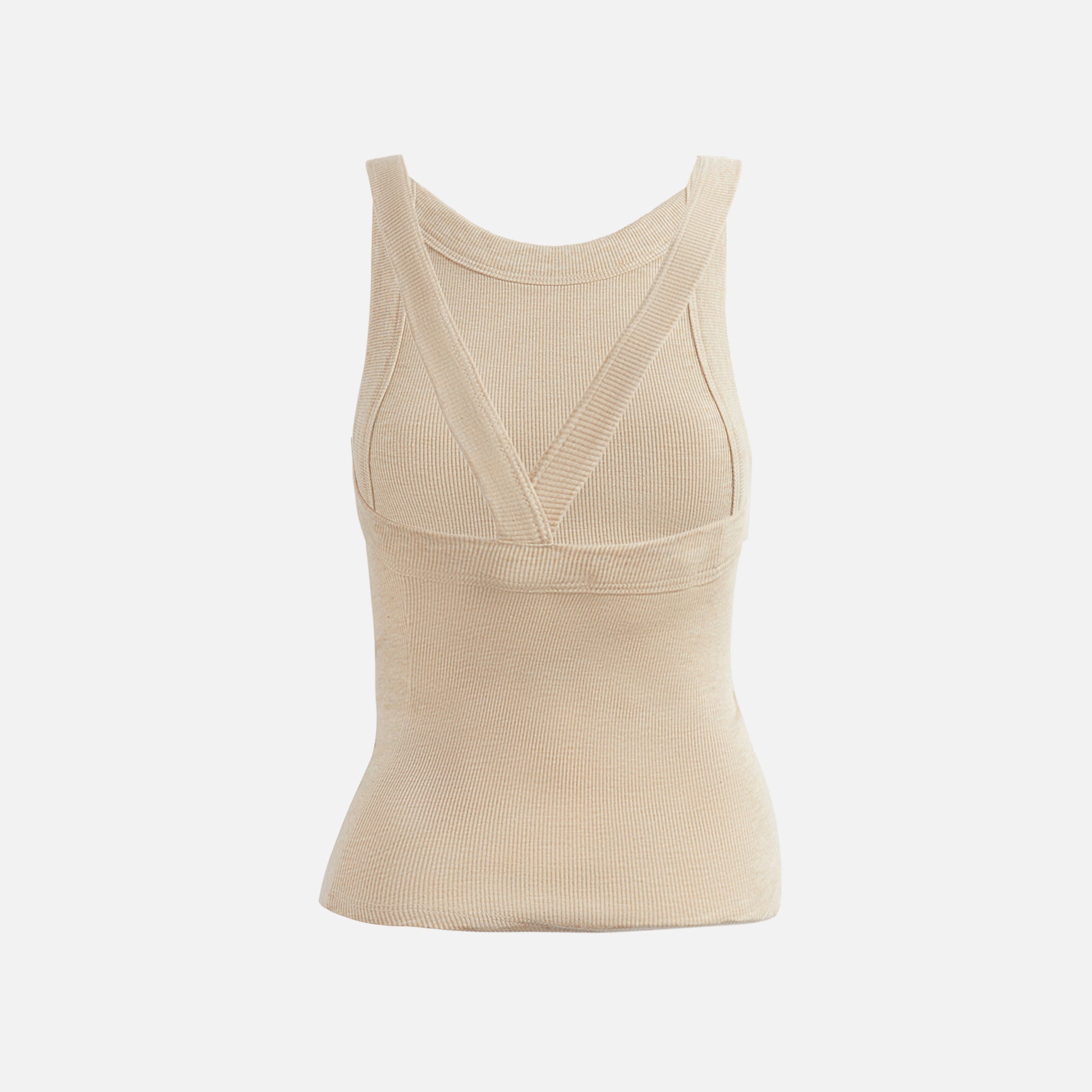 The Line by K Ximeno Tank - Beige Melange