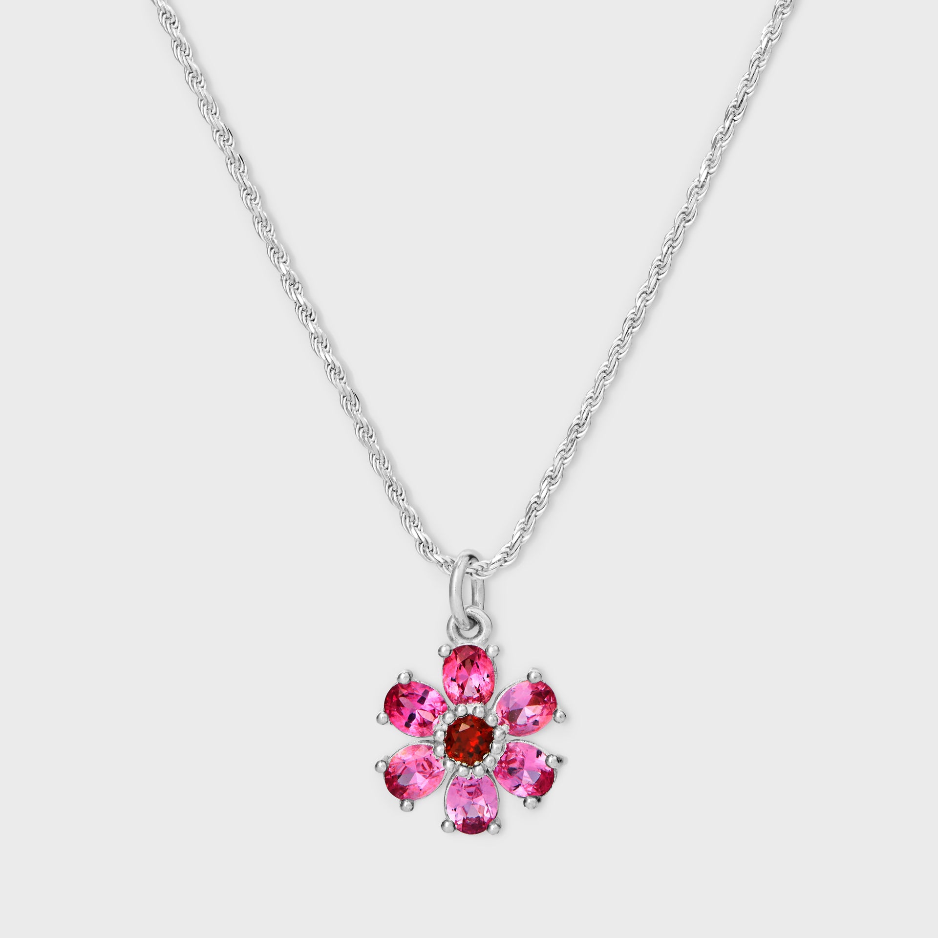 Bleue Burnham Blossom Pendant in Silver
