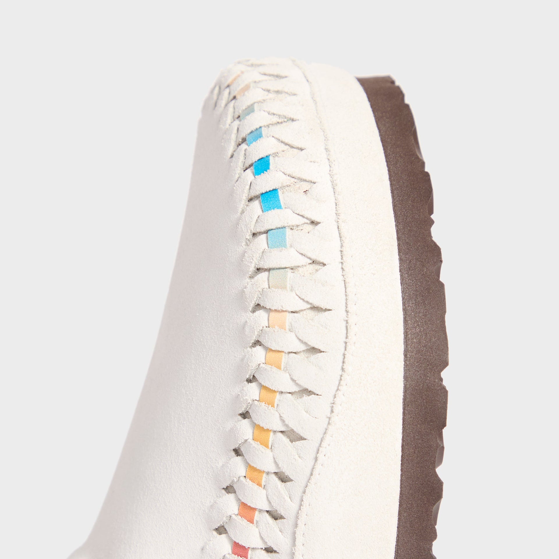 Kith for Birkenstock Suede Boston Braided - Antique White / Tie Dye