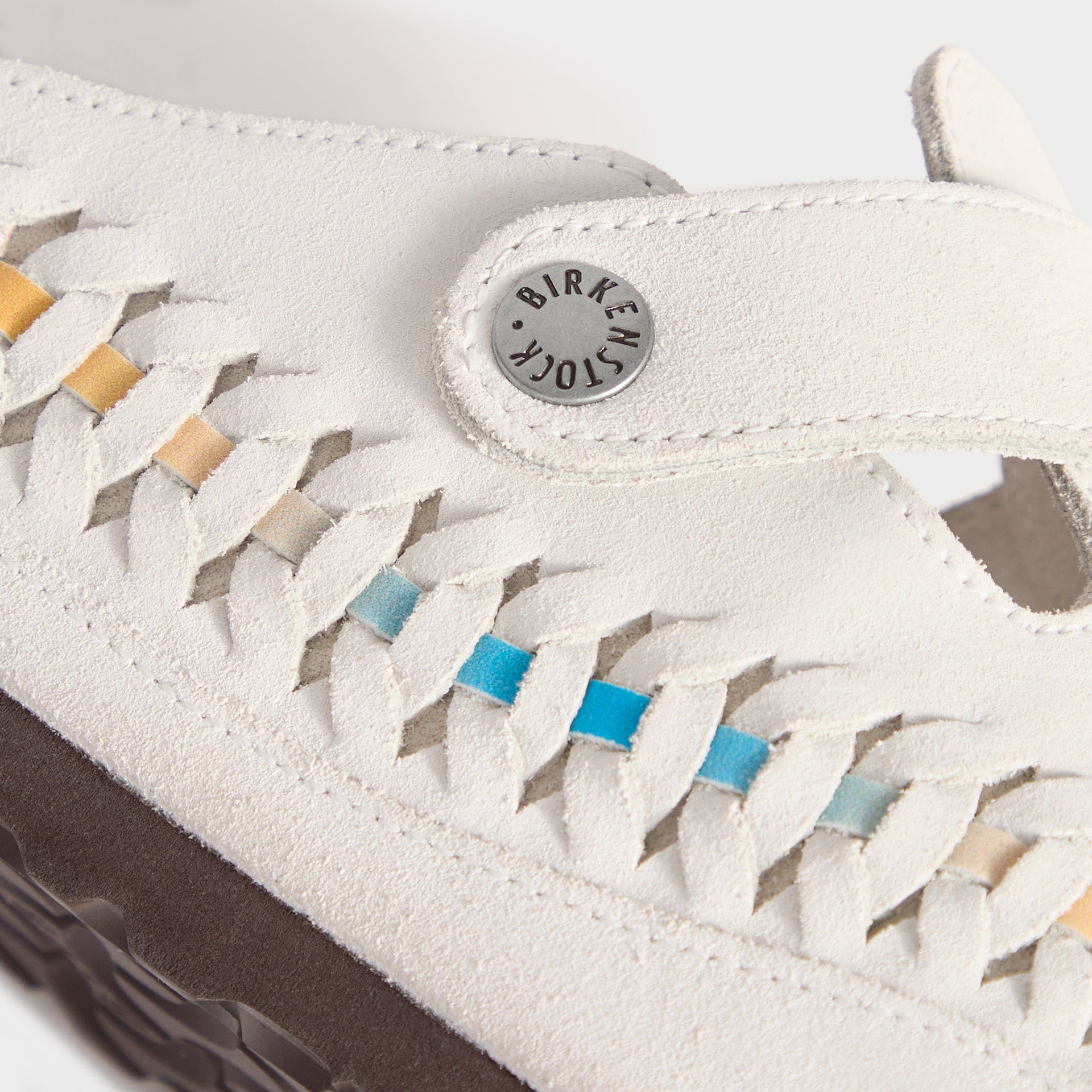 Kith for Birkenstock Suede Boston Braided - Antique White / Tie Dye