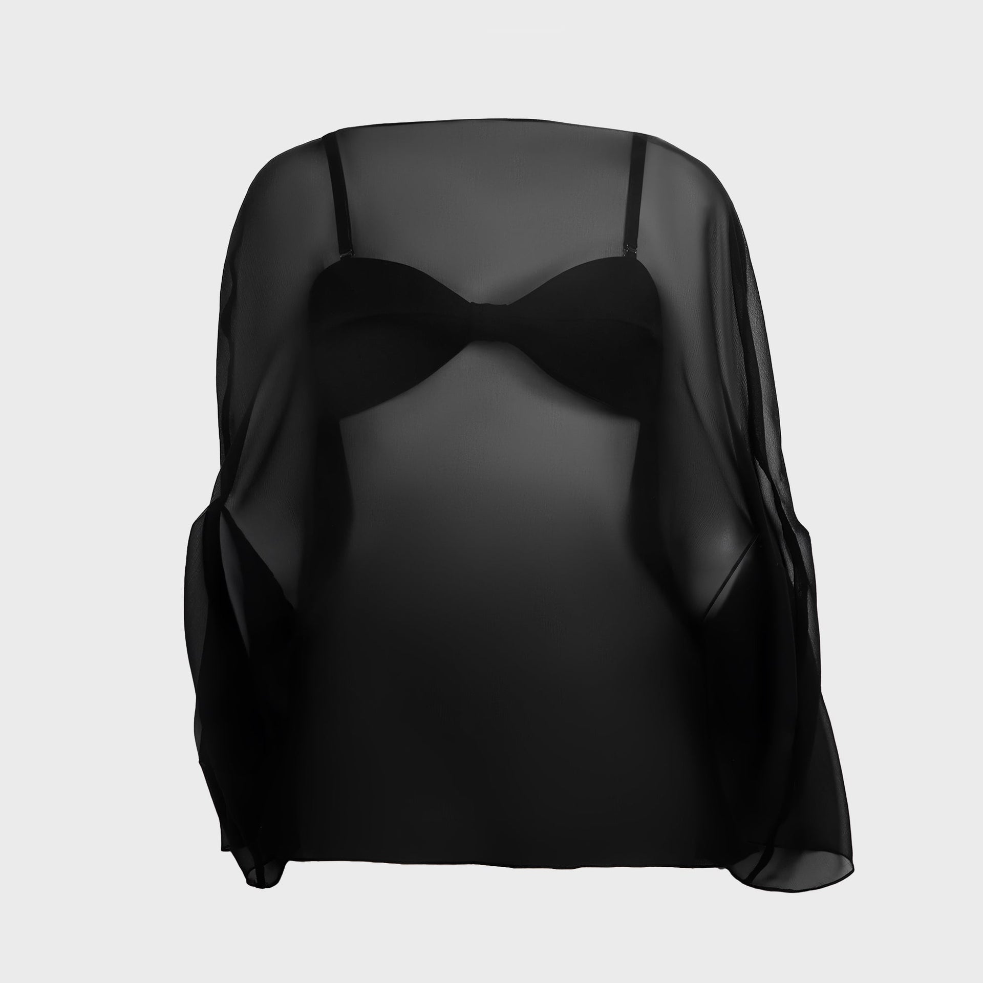 Buci Ibis Poncho Set in Black
