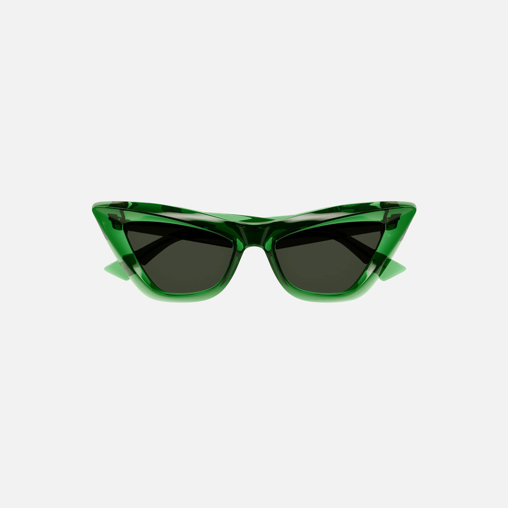 Bottega Veneta Green Cat Eye Sunglasses