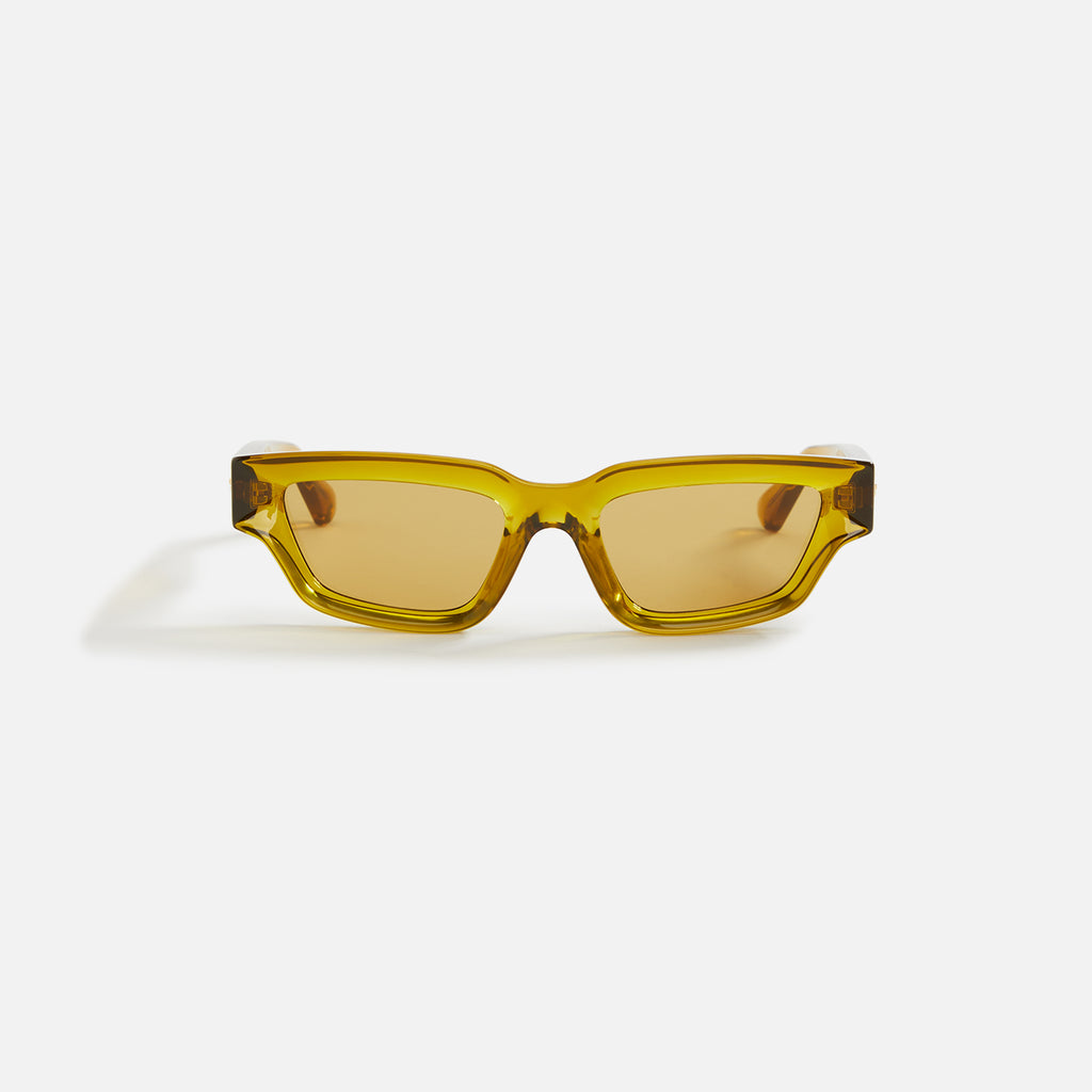 Bottega Veneta Acetate Racing Frame Sunglasses - Brown – Kith