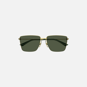 Bottega Veneta Metal Rimless Frame Sunglasses - Green