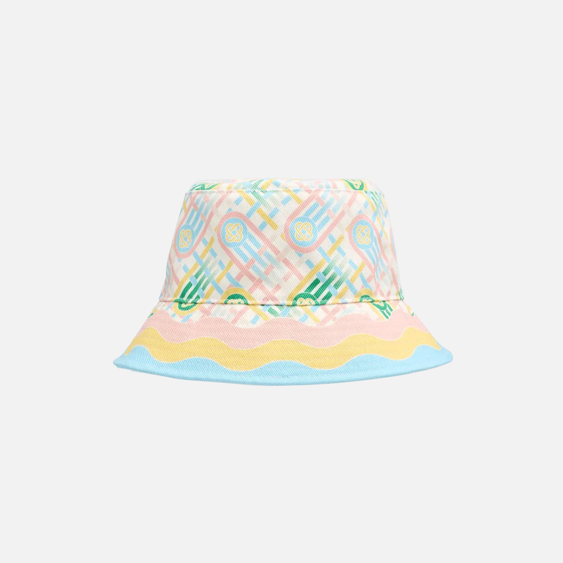 Casablanca Ping Pong Printed Denim Bucket Hat - Multi