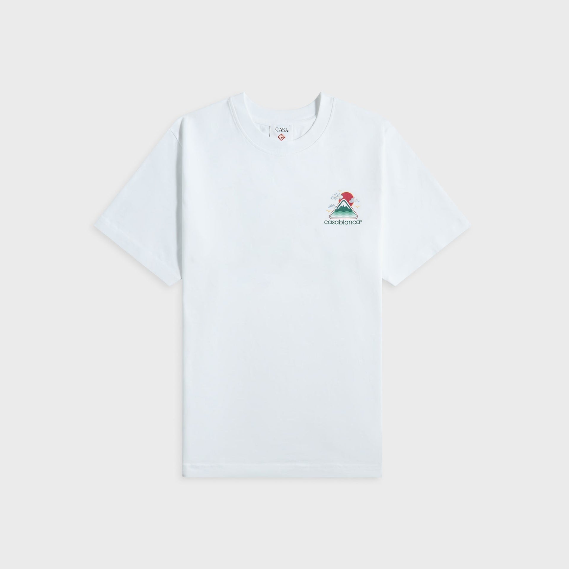 Casablanca Montagne Ondulée Screen Printed Tee in White