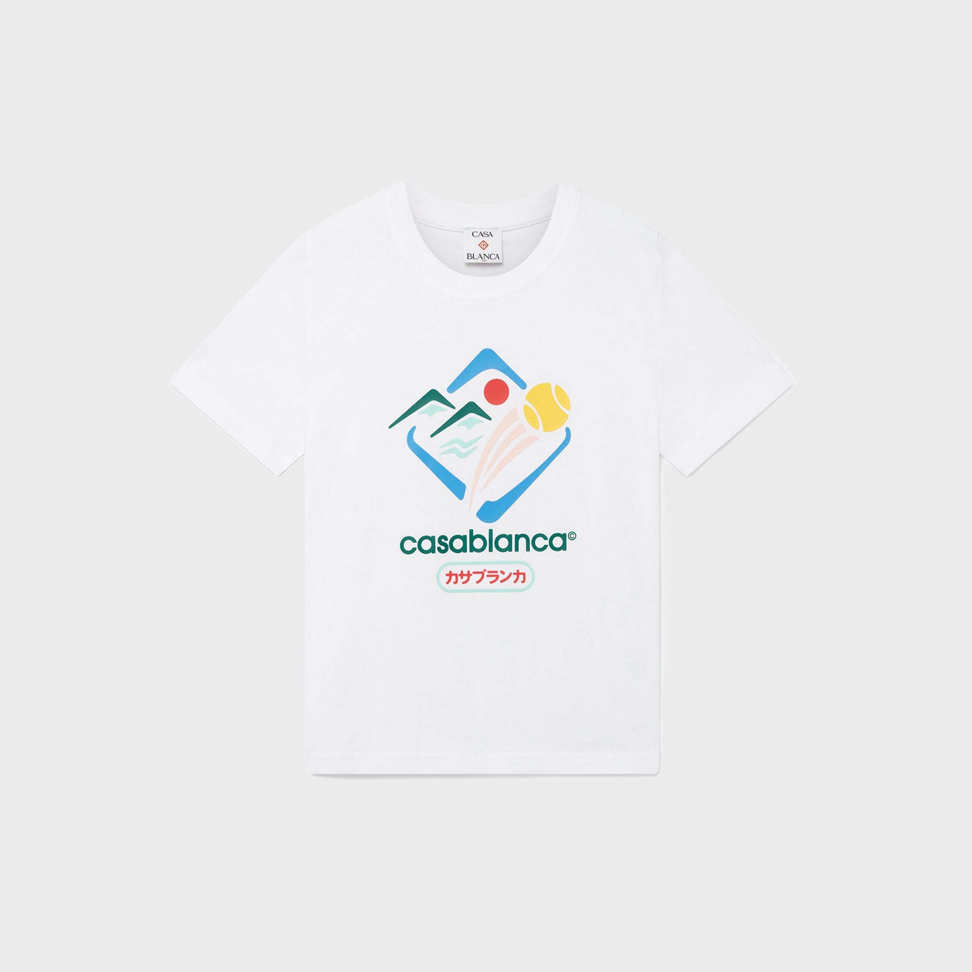 Casablanca Montagne Sportif Fitted Tee in White
