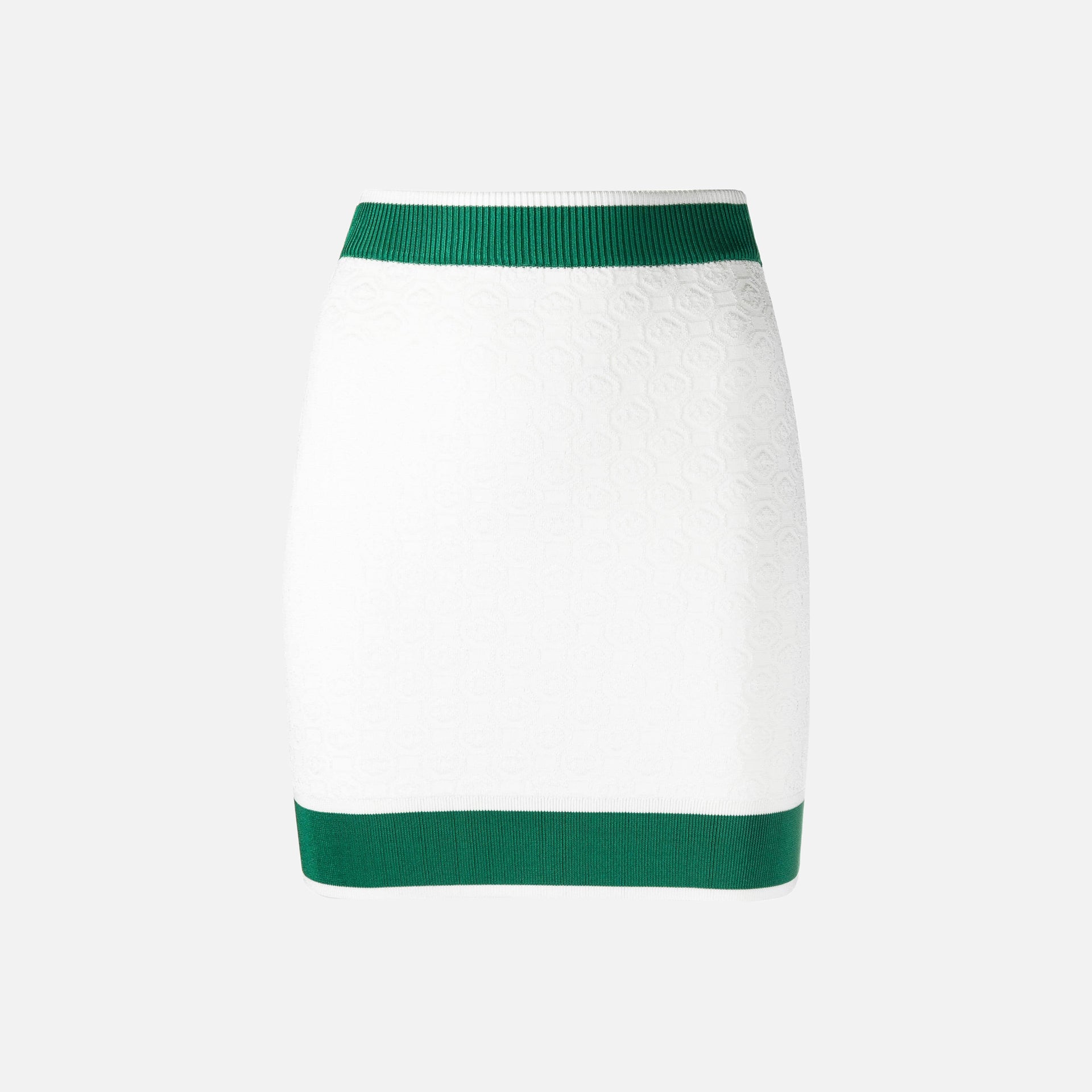 Casablanca 3D Monogram Skirt - White