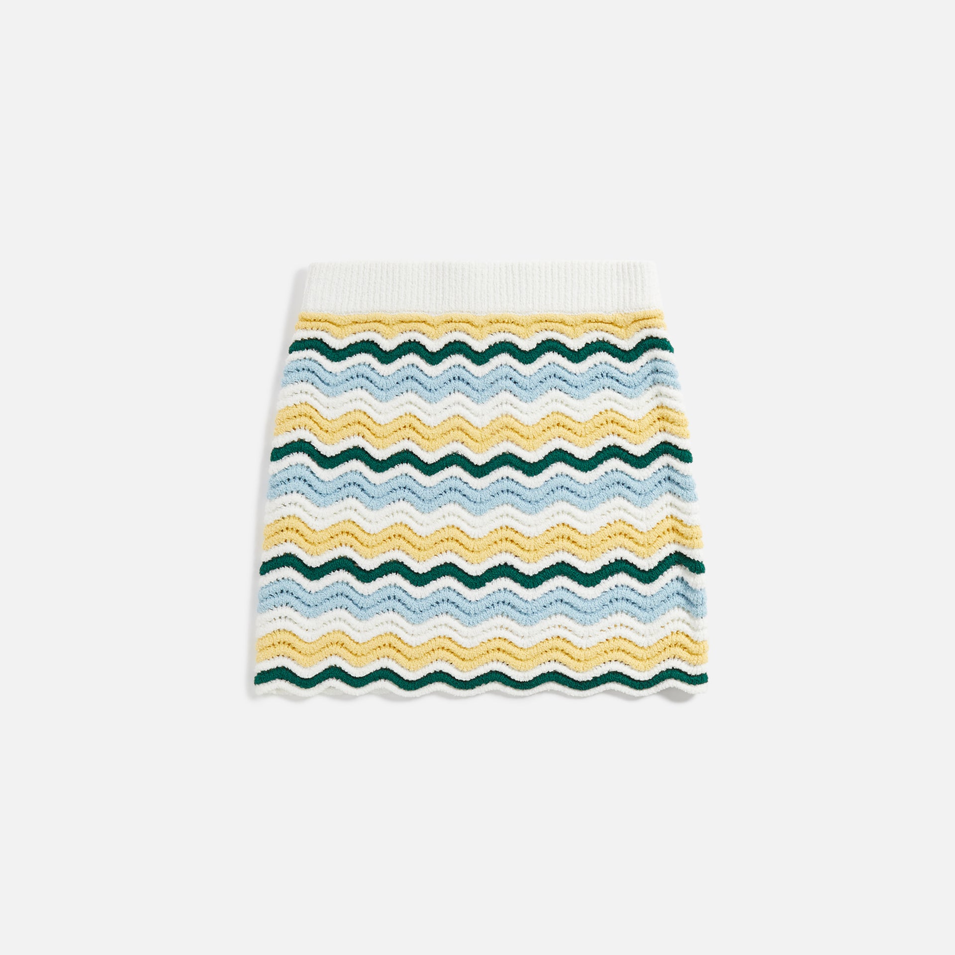 Casablanca Boucle Wave Skirt - Multi