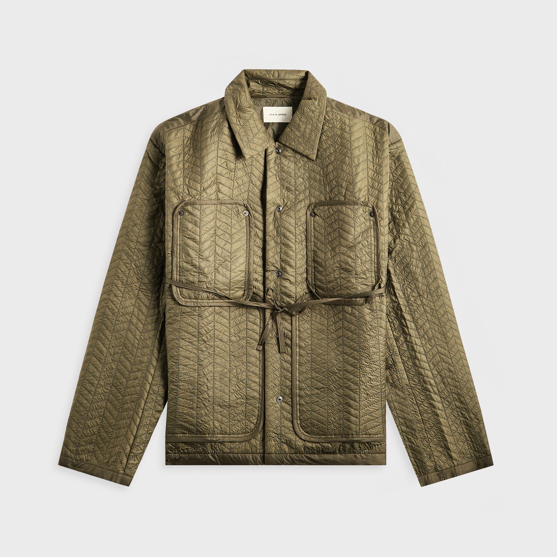 Craig Green Quilted Worker Jacket - Green