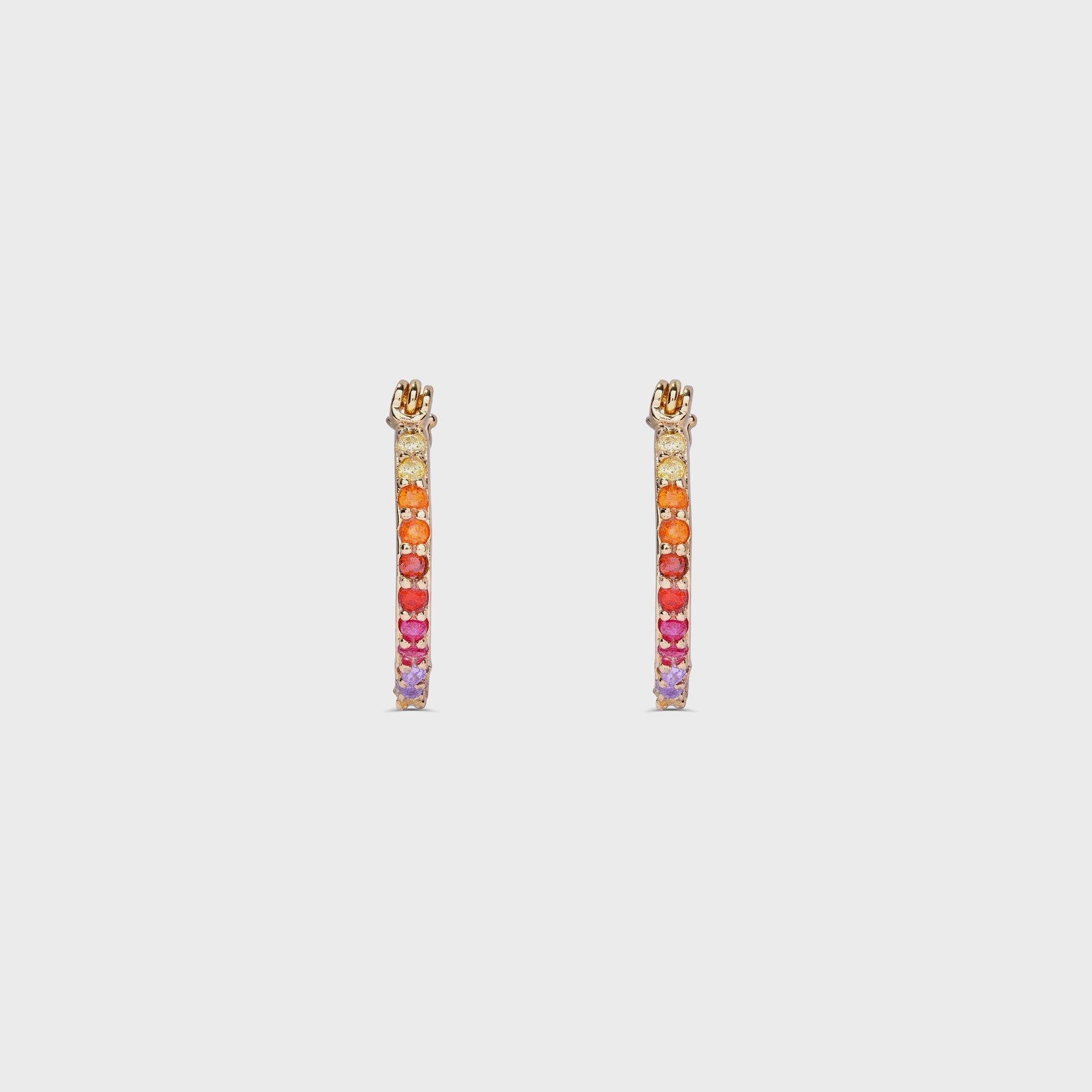 Crystal Haze Serena Small Hoops in Multi